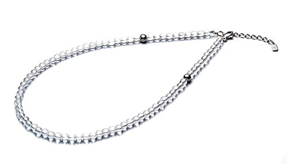 ファイテン(phiten) ネックレス 水晶ネックレス(5mm) 40cm(+5cmアジャスター)