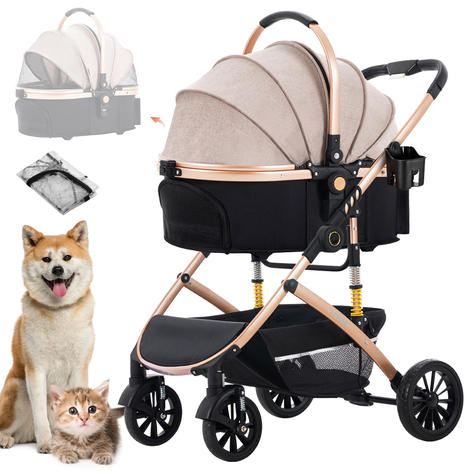 楽天市場】LPOTIUS ペットカート 分離型 折りたたみ 3way 犬用