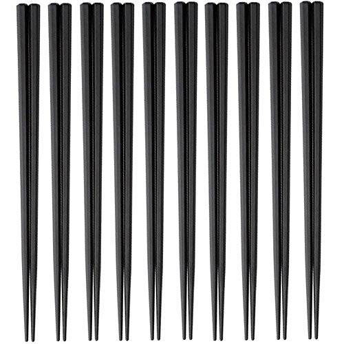大黒工業 SPS製 リユース箸 23cm 六角 (黒) 100膳入