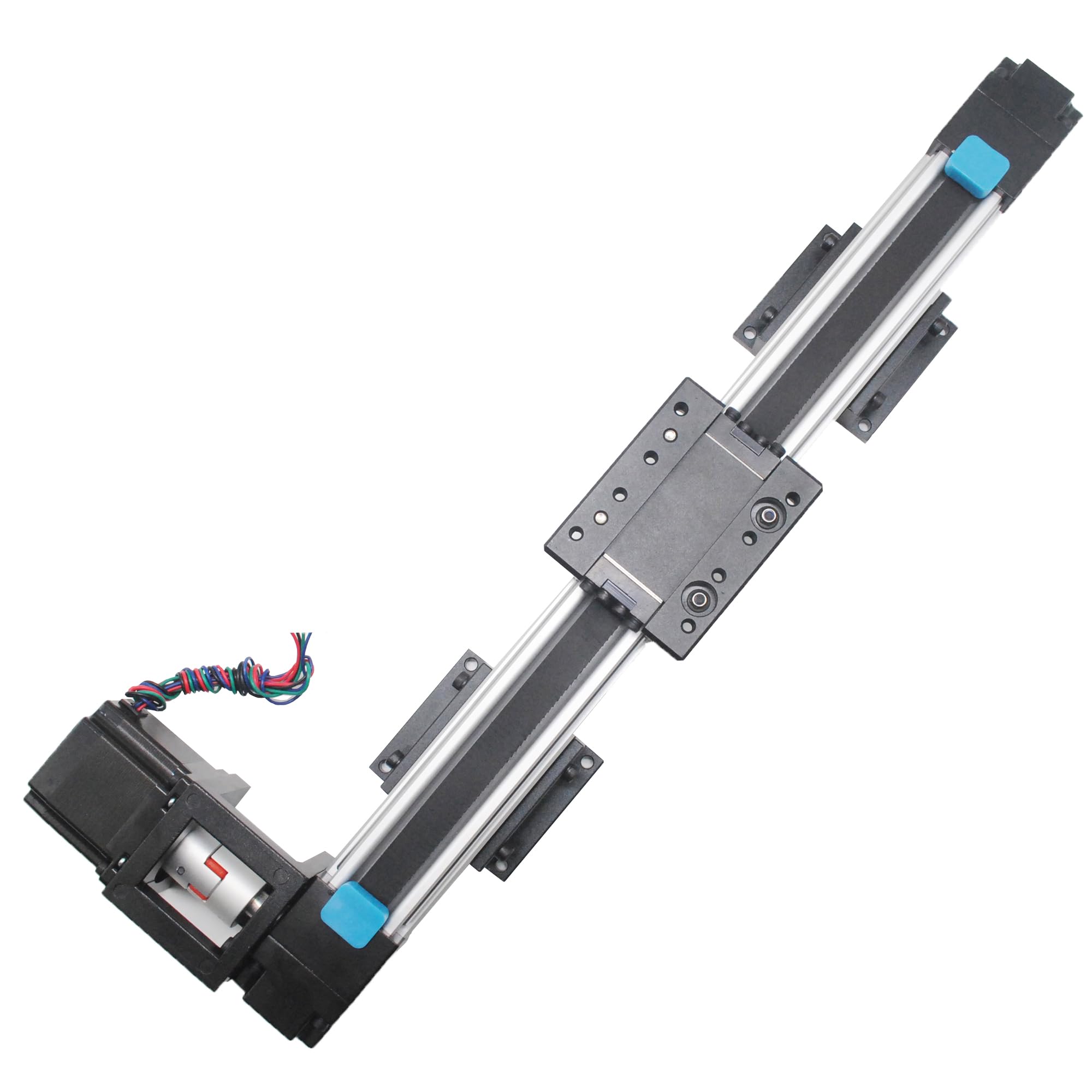 Heechoo ベルト駆動 リニアガイド アクチュエータ リニアガイドレール 600mm 高速 荷重15kg nema23ステッピングモーター付き CNC|生活応援ショップ 店