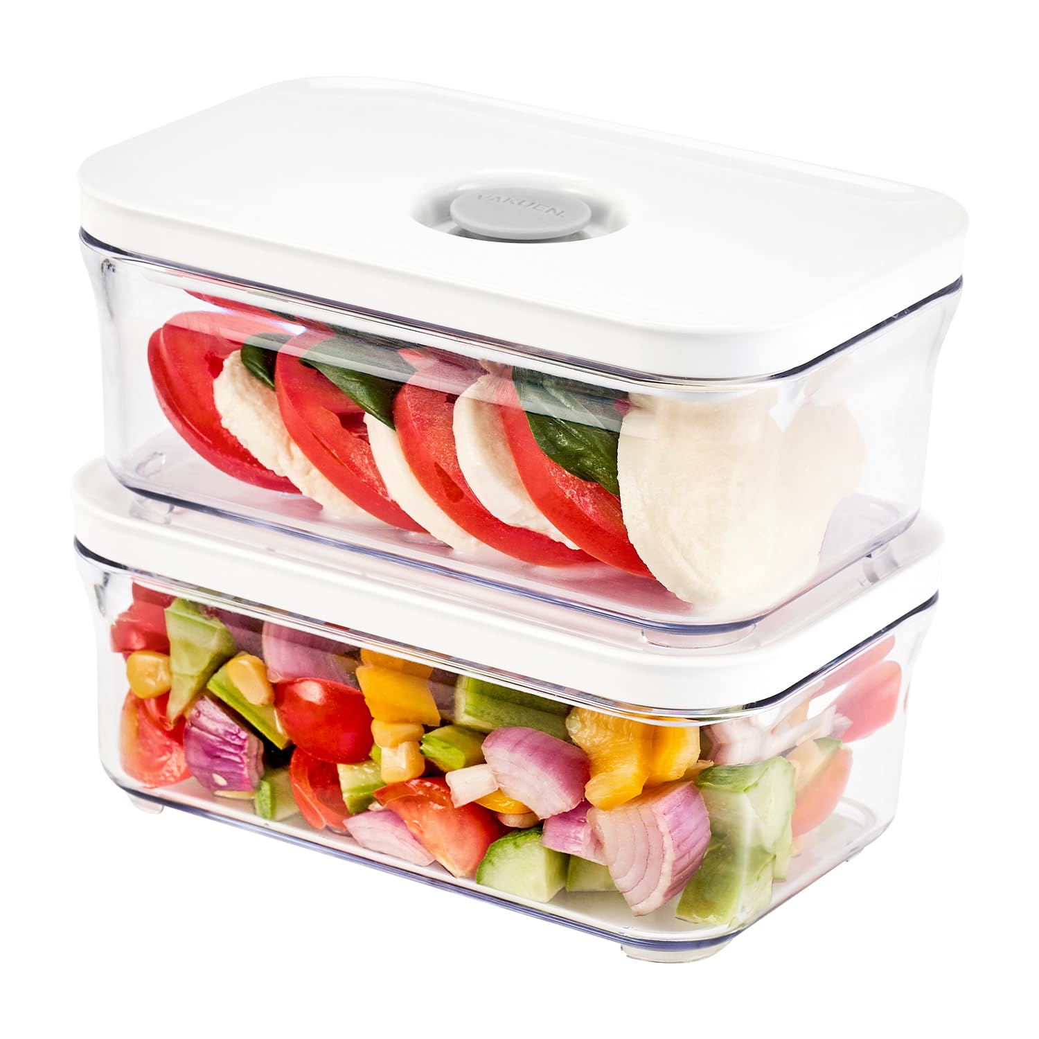 楽天市場】VAKUEN プレミアム真空保存容器 ショート 2個セット バルブ