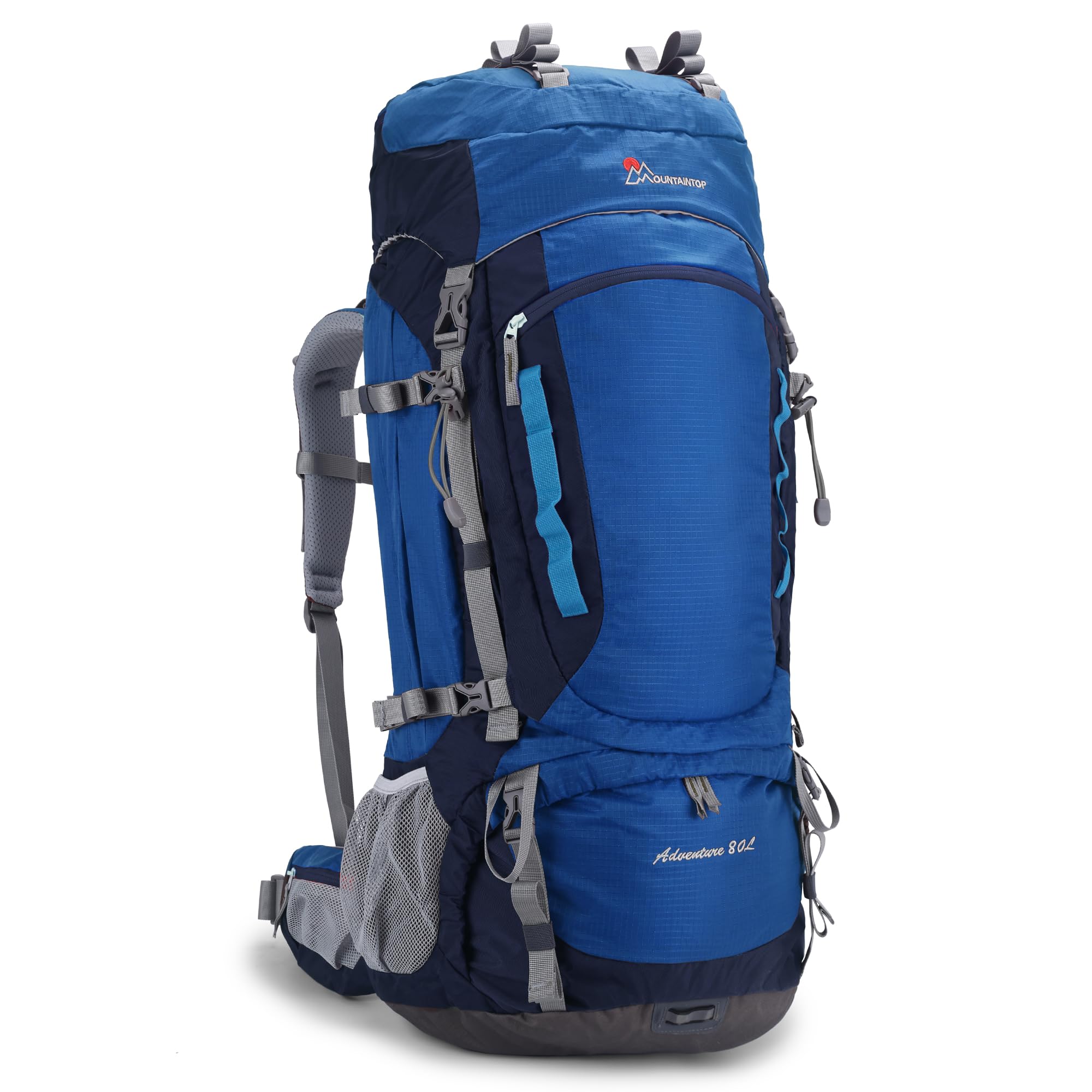 [MOUNTAINTOP] [マウンテントップ] バックパック 80L 登山 リュック 大容量 登山用 バッグ 大型 サック キャンプ ハイキング 防災 旅行 軽量 防水 レインカバー付き