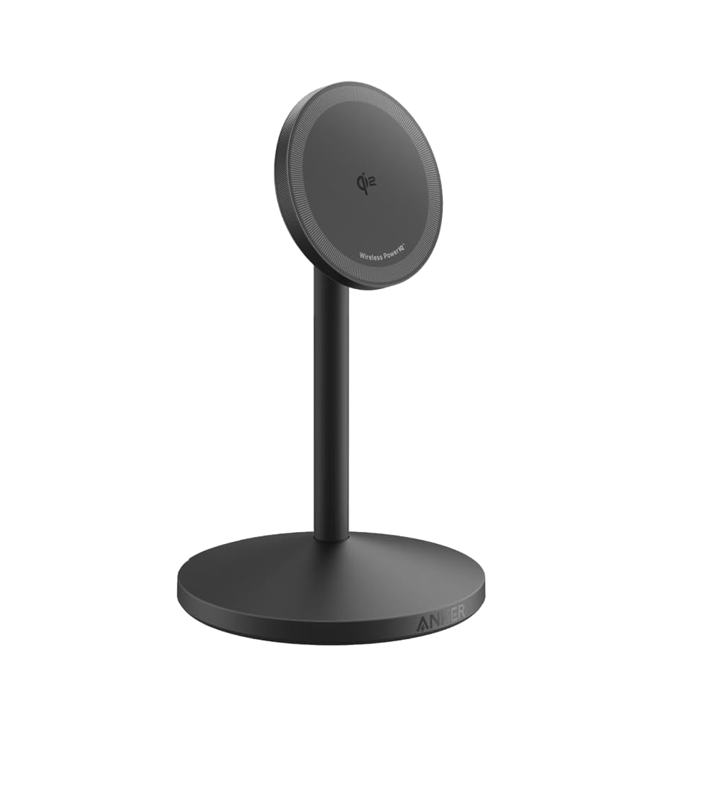 Anker MagGo Wireless Charger (Stand) Qi2対応 マグネット式 ワイヤレス充電ステーション/ワイヤレス出力 MagSafe対応 iPhone 16 / 15 / 14 / 13 / Pixel 10シリーズ対応 ブラック