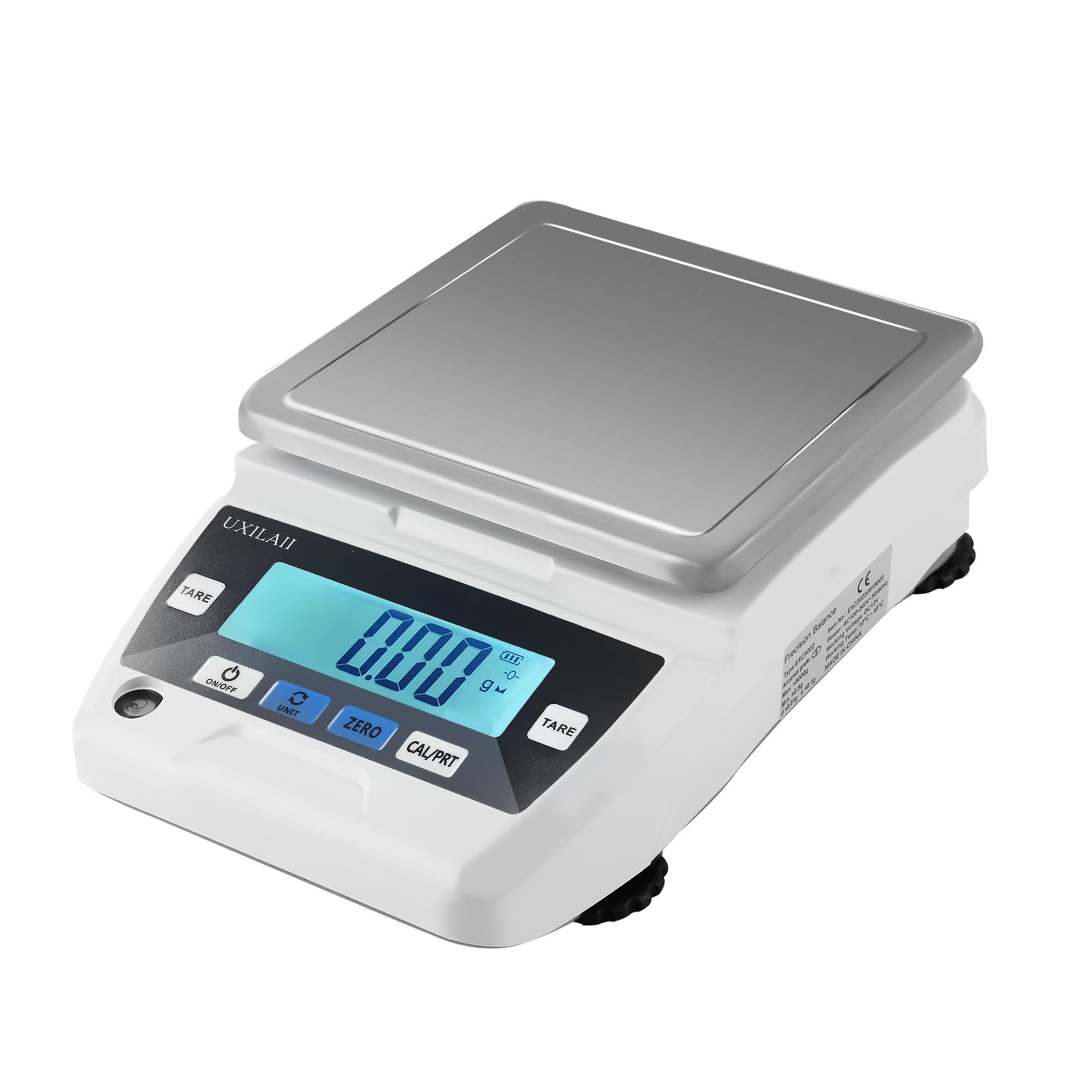 UXILAII デジタルはかり 精密スケール 2000g 0.01g dwt gn 単位 PSE 電源 デジタル 精密分析天びん 10mg 計量器 電子天秤 電子はかり 精密はかり 学校 宝石店 上皿天秤 日本語取扱説明書あり 校正分銅付き