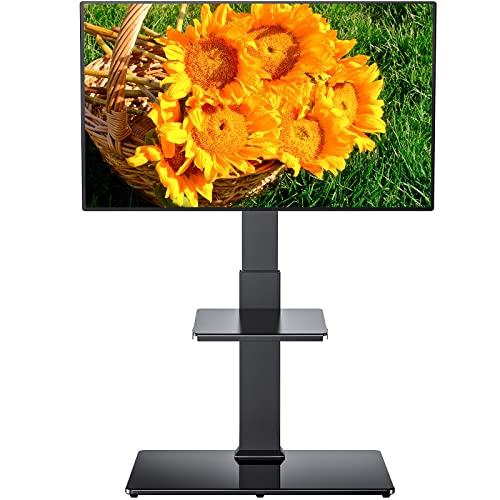 Perlegear テレビスタンド 壁寄せ ハイタイプ テレビ台 tvスタンド 32~75インチ対応 VESA/横200?600mm/縦100?400mm 耐荷重40kg 高さ調節可能 左右35°首振り可能 家用/学校/ビジネス展示用/病院業務用 ブラック