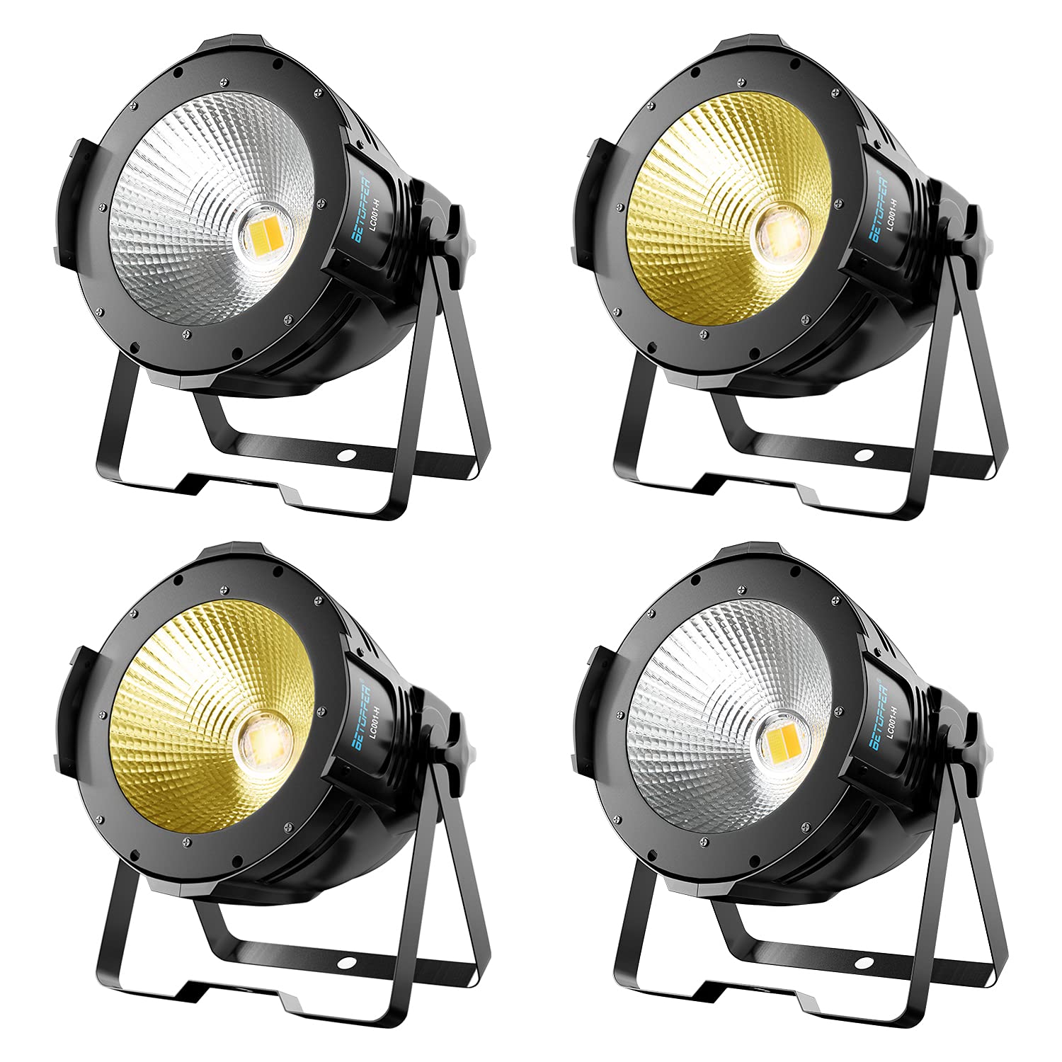 BETOPPER 100W COB LED 舞台照明 撮影録画スポットライトステージライトDJ ストロボ効果 DMX-512 2/4CH Party Light 音声起動 照明ライト省エネ/演出/舞台/ディスコ/パーティー/結婚式/クラブ/バー DMX制御