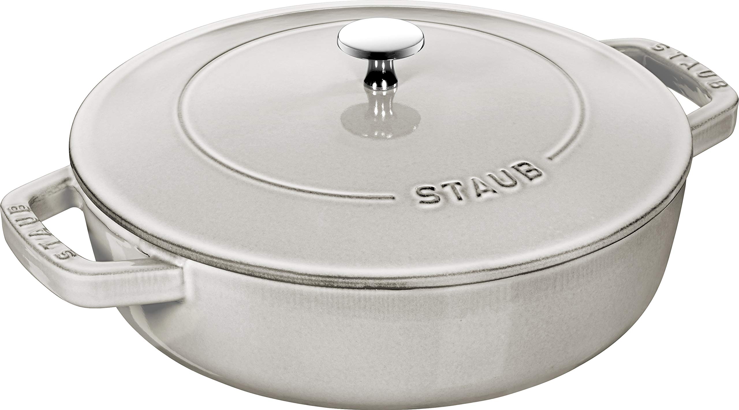 【最大30日間お試し対象】 staub ストウブ 「 ブレイザー ソテーパン カンパーニュ 26cm 」 大きい 両手 鋳物 ホーロー 鍋 浅型 すき焼き IH対応 【シリアルナンバー付き日本正規販売品】 Braiser 40501-479