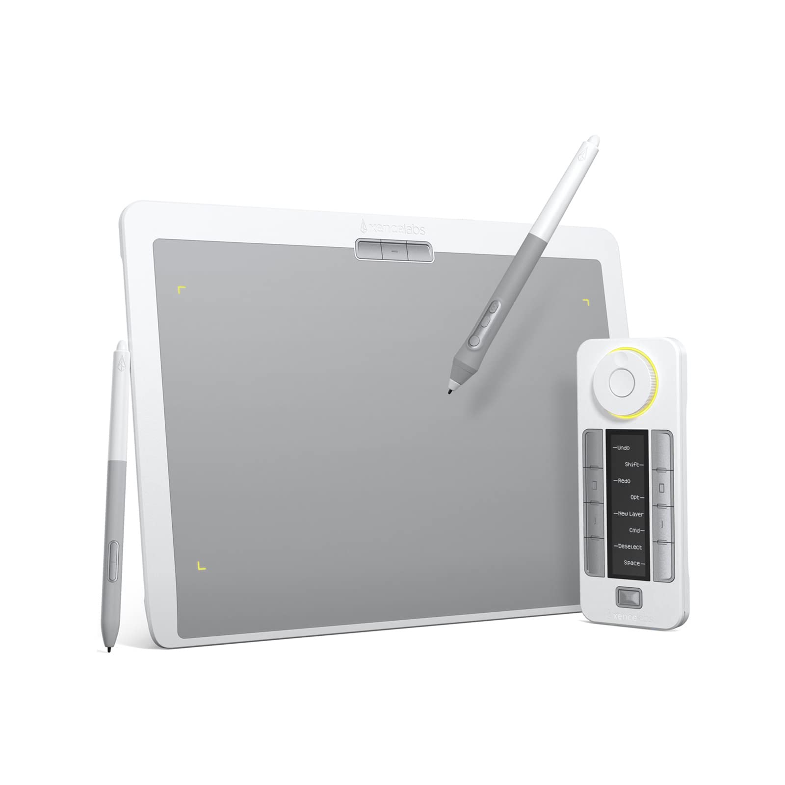 XENCELABS ペンタブレット Medium バンドル SE ペンタブ プロ向け 板タブ 描き心地良い デジタルパット 8192級筆圧段階 傾き検知機能サポート ２つのペン付き ワイヤレス Windows Mac Linuxに対応可能 ネビュラ・ホワイ