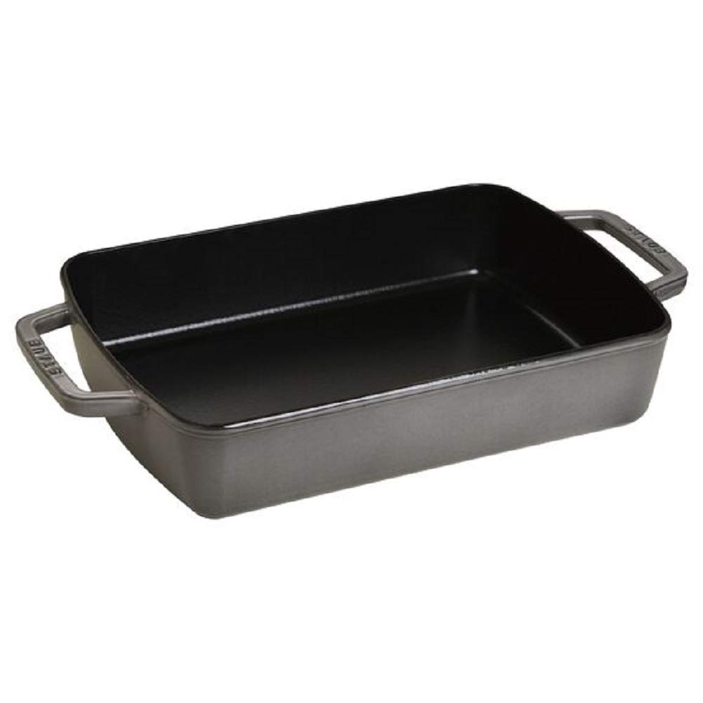staub ストウブ 「 スモールベーカー 30cm グレー 」 グラタン皿 ホーロー IH対応 【日本正規販売品】 Small baker 40510-324