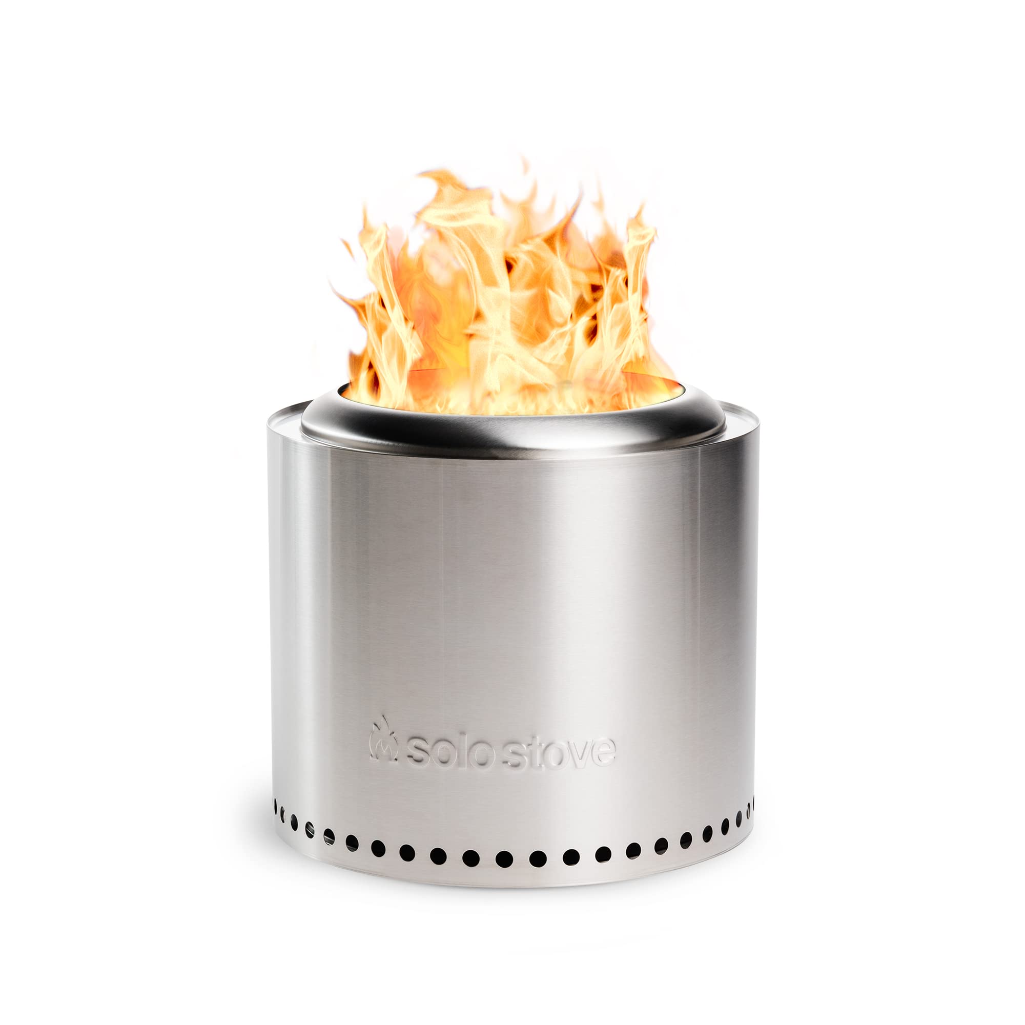 Solo Stove Ranger 2.0、無煙焚火台|薪ストーブ、取り外し可能な灰皿付き、ポータブル屋外焚火台-キャンプに最適、ステンレススチール、H: 12.5 in x Dia: 12.5 in、15 lbs シルバー 26,054円
