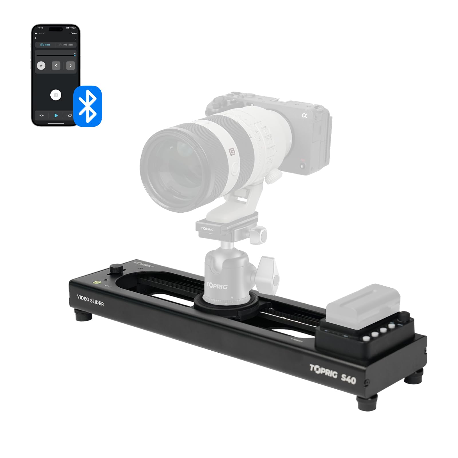 楽天市場】【ASHANKS 電動スライダー カメラ App Bluetooth Control