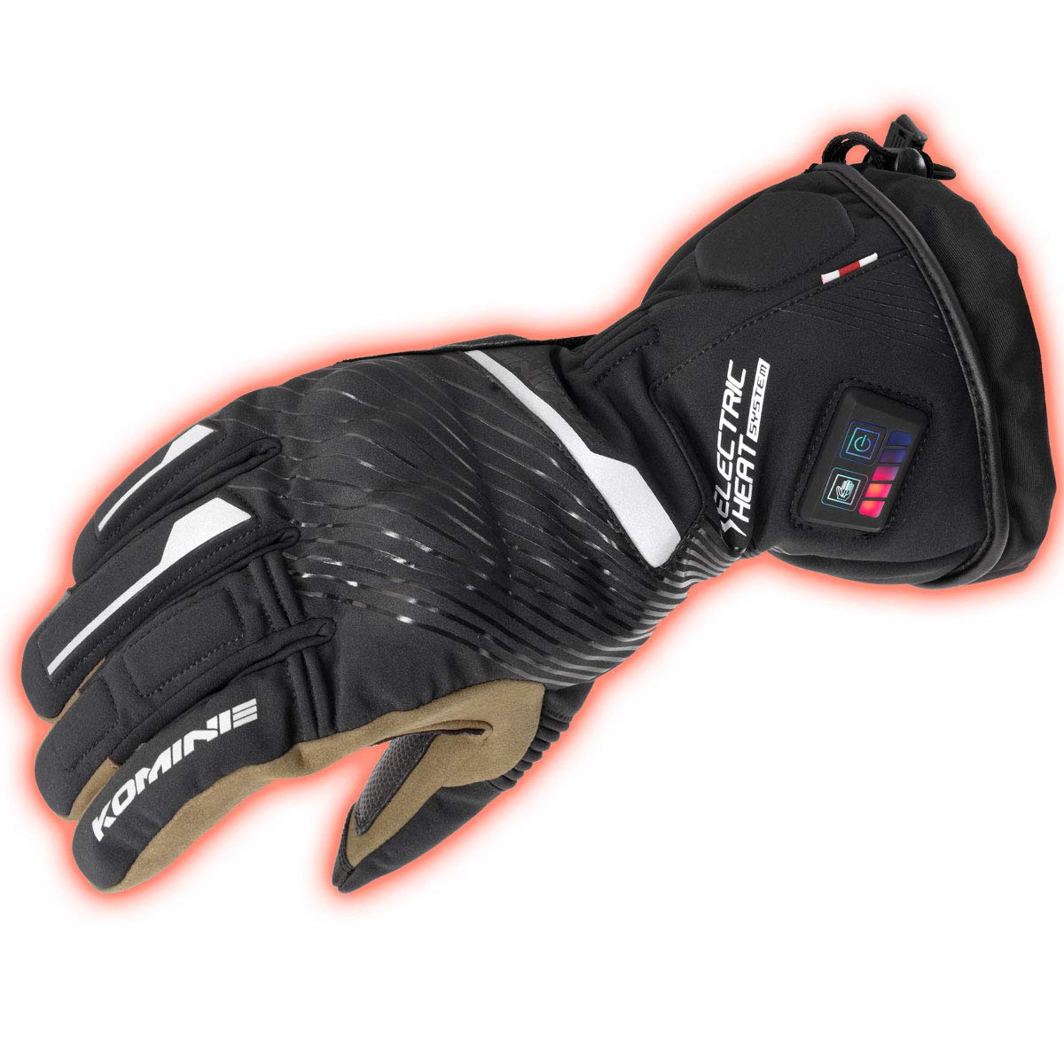 コミネ(KOMINE) バイク用 デュアルヒートプロテクトエレクトリックグローブ ブラック 2XL EK-215 13072 秋冬春向け 防水 防寒 電熱 ストレッチ素材