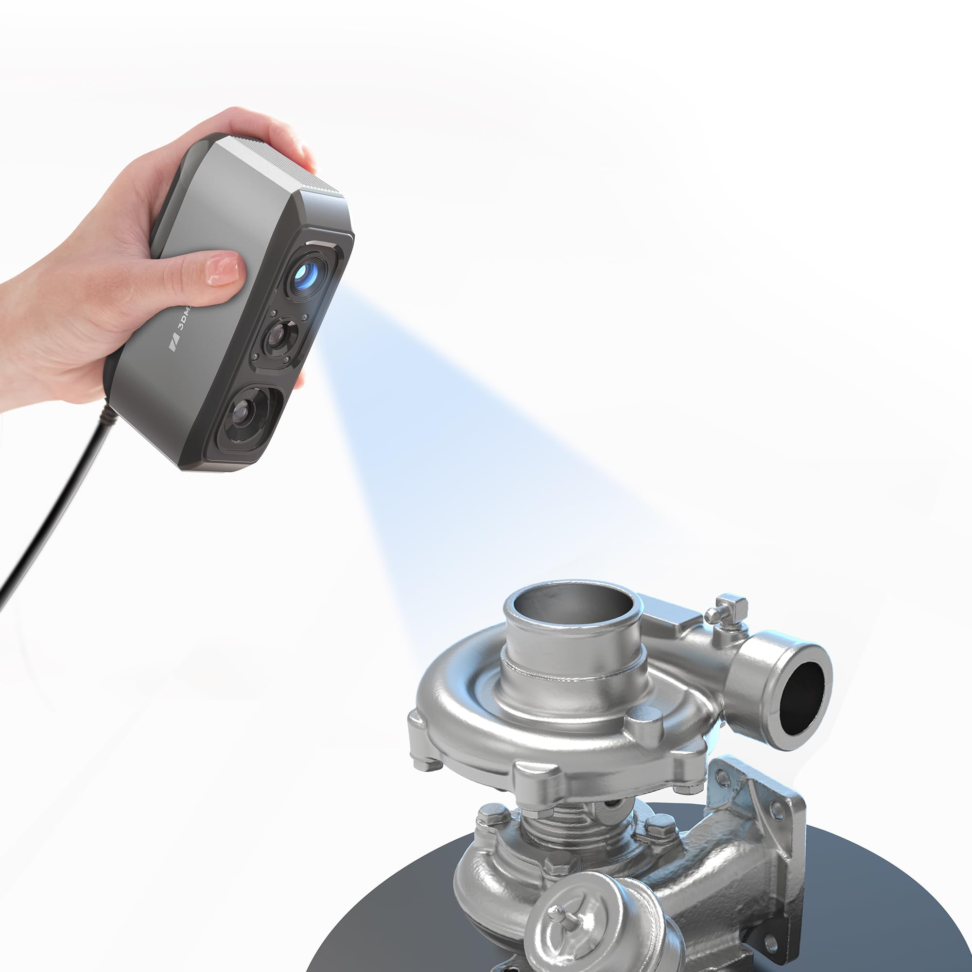 3DMakerpro Moose 3Dスキャナー 3Dプリント用、0.03mm 高精度ハンディ3Dモデルスキャナー、24ビットカラーカメラ、手ブレ補正レンズ、Windows/MacOS対応(標準版)|生活応援ショップ 店