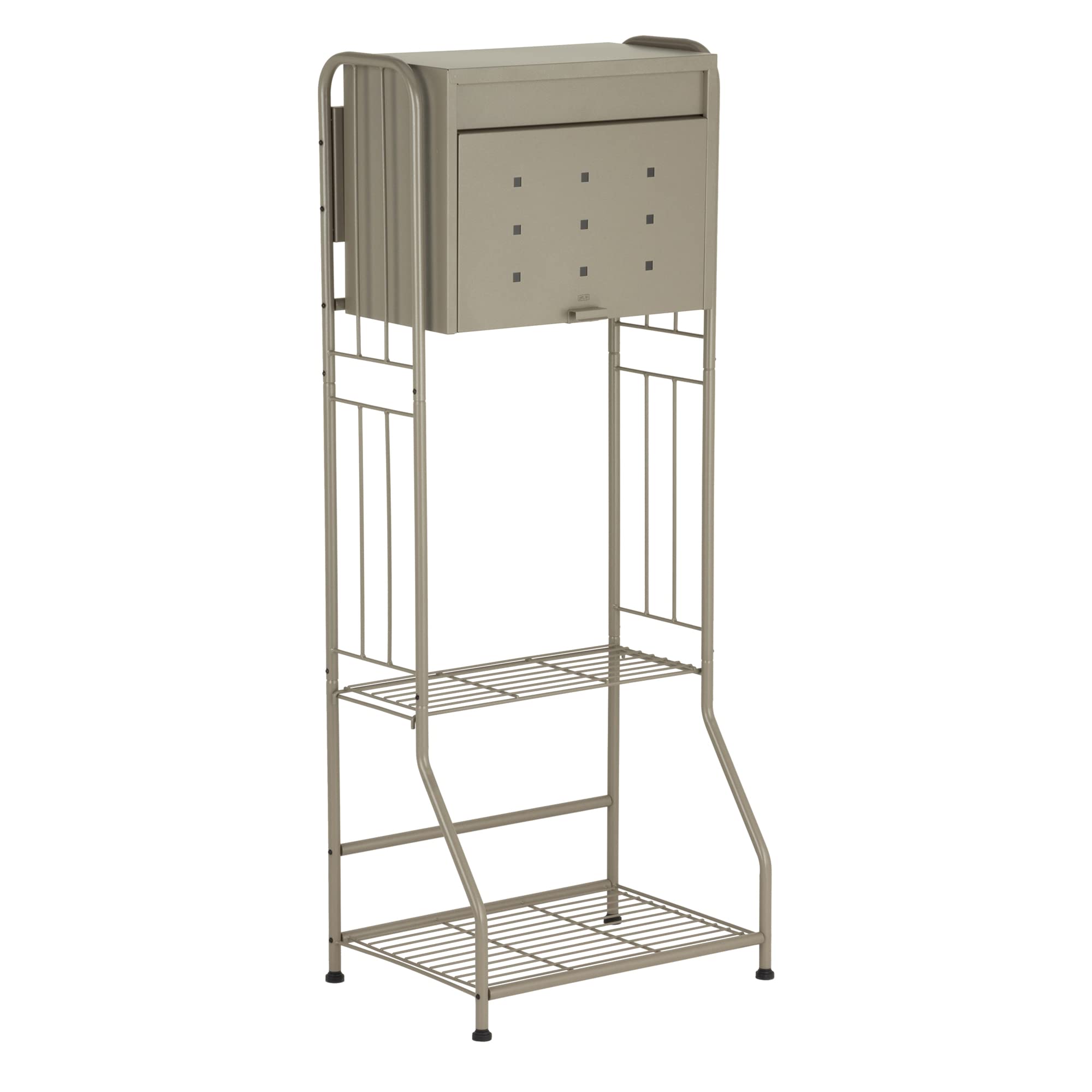 グリーンライフ 大型郵便ポストスタンドセット OPS02MDFH70(TGY)|生活応援ショップ 店