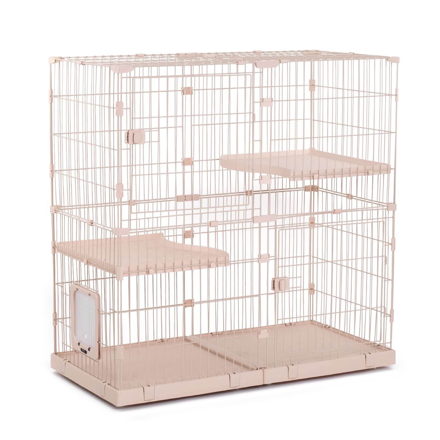 楽天市場】PETEPELA(ぺテぺラ) 猫 ケージ 大型 3段 広い 2段 多頭飼い