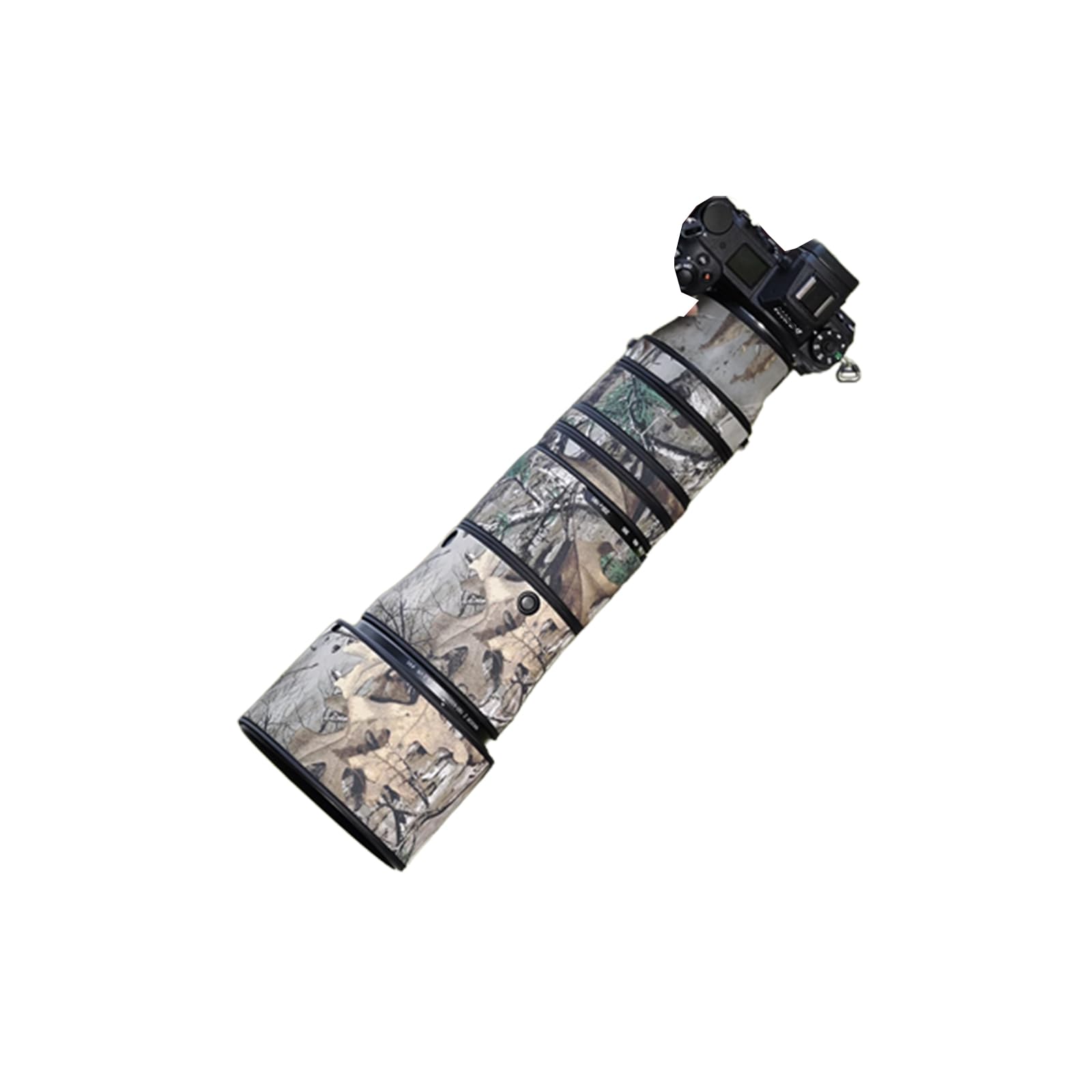 COMEOXOニコンレンズカバー防水素材レンズ保護カバーNIKKOR Z 180-600mm F/5.6-6.3 VR用望遠レンズカバーニコンレンズ迷彩保護カバー弾性構造の布地保護レンズ【色番号：#防水材質-枯れ葉迷彩】｜生活応援ショップ　店 14,067円