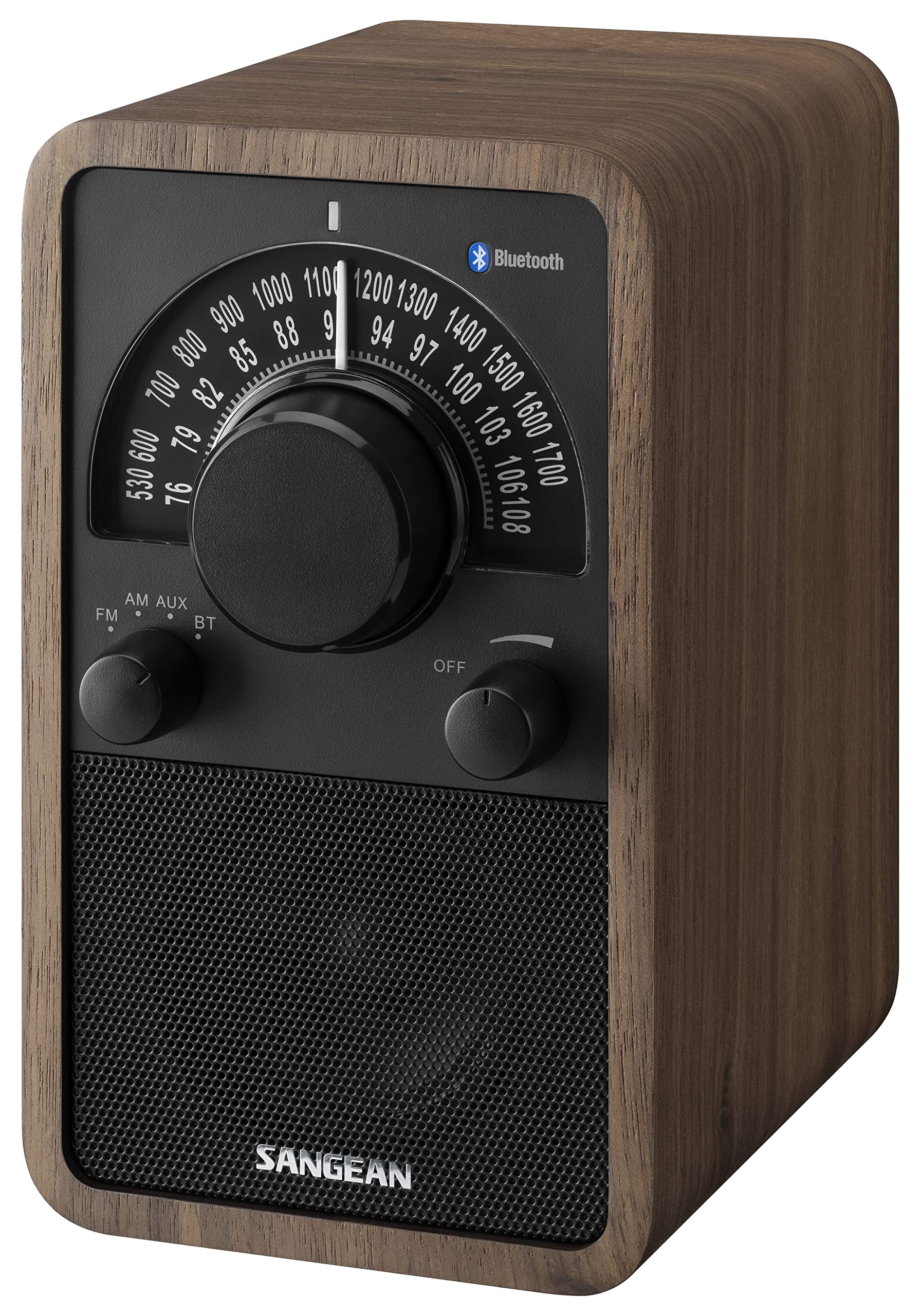 【国内正規品】Sangean WR-304 FM/AMラジオ・Bluetoothスピーカー ウッドキャビネット apt X HD (ウォールナット/ブラック)｜生活応援ショップ　店 19,454円