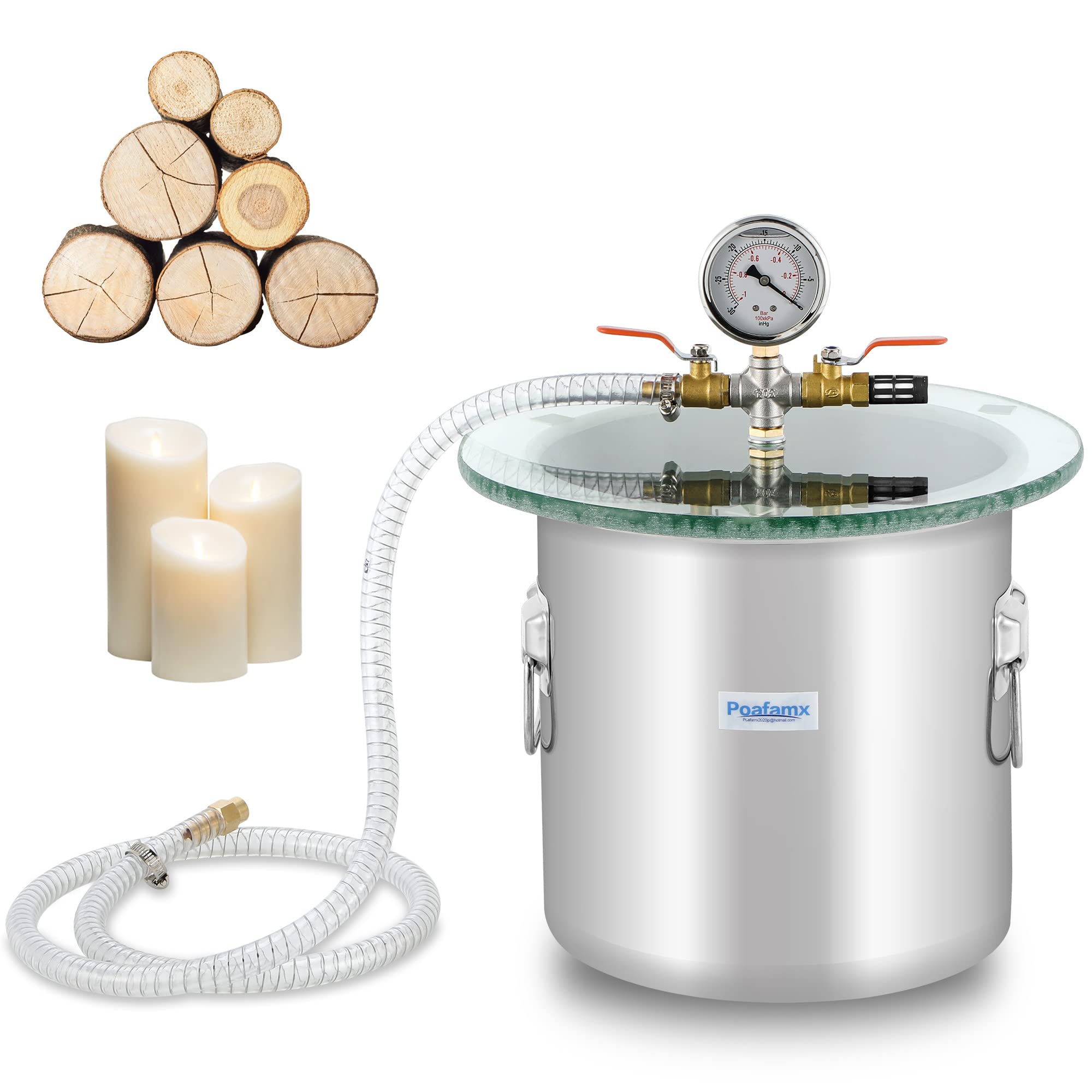 楽天市場】BACOENG 5.7L 真空チャンバーキットです 樹脂脱気真空ドラム