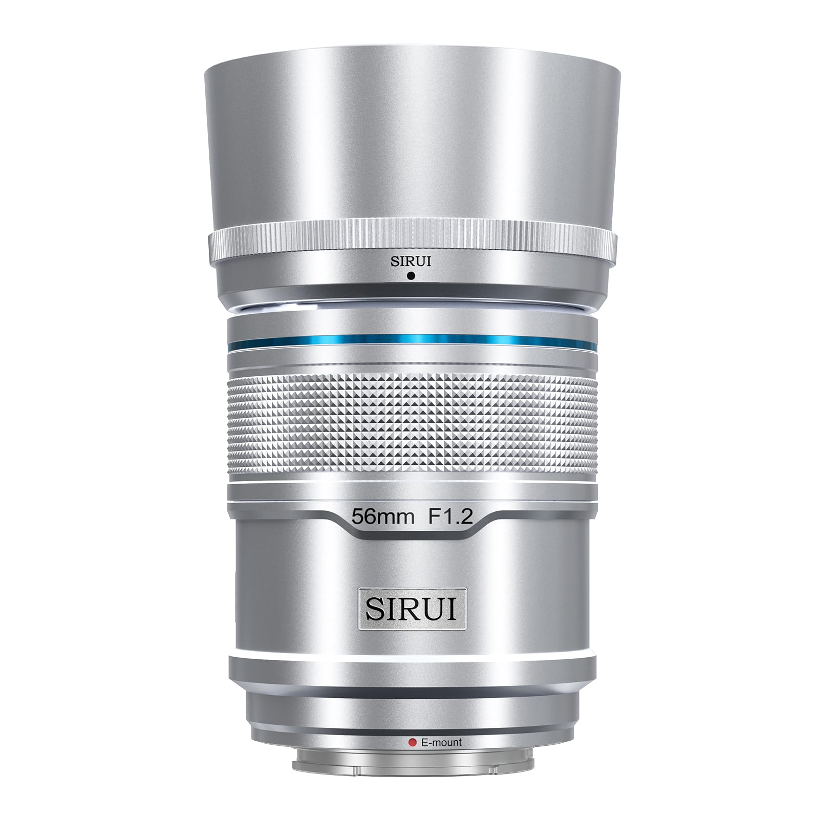 SIRUI Sniper 56mmオートフォーカスレンズ、F1.2広角APS-CカメラレンズA5 A6 A7 FX A9 ZV-Eシリーズ(Eマウント、シルバー)
