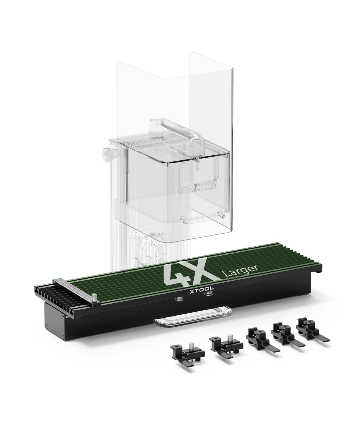 xTool F1専用拡張キット F1専用スライドエクステンション 彫刻領域を115*400mmに拡張 より長い彫刻と切断、安定性を高める5つのクランプが付属 適格請求書発行可 26,459円