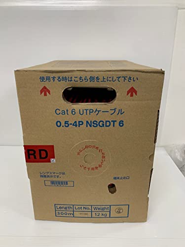 6箱　日本製線0.5-4P NSGDT6 Cat6 UTP ケーブル 300m Amazon.co.jp: 日本製線 Cat6 LANケーブル（300m巻き） NSGDT6