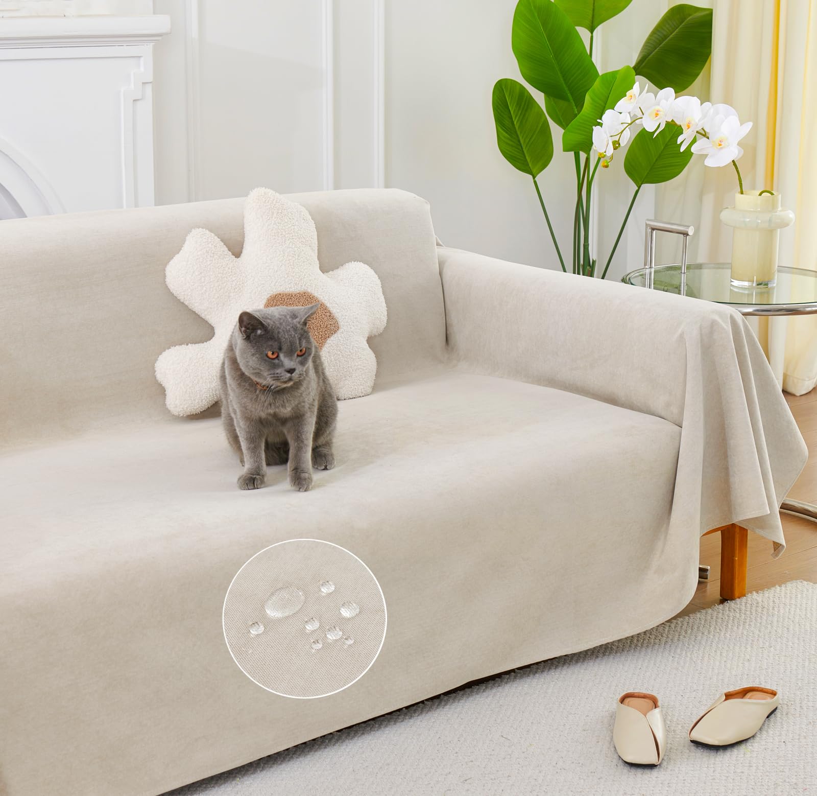【福袋セール】 楽天市場】HomeFirst マルチ 犬猫対策 防水 ソファーカバー ソファカバー・マルチカバー