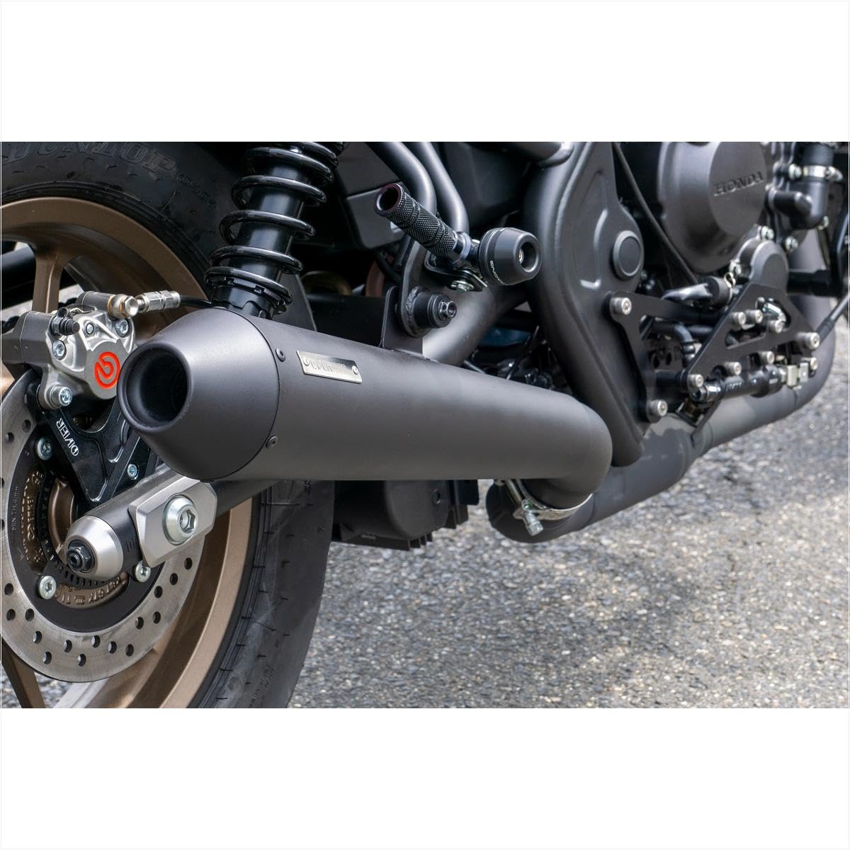 オーヴァーレーシング(Overracing) (OVER Racing) SSメガホン S/Oマフラー ブラック Rebel250/S Edition 17-131-02 の商品写真