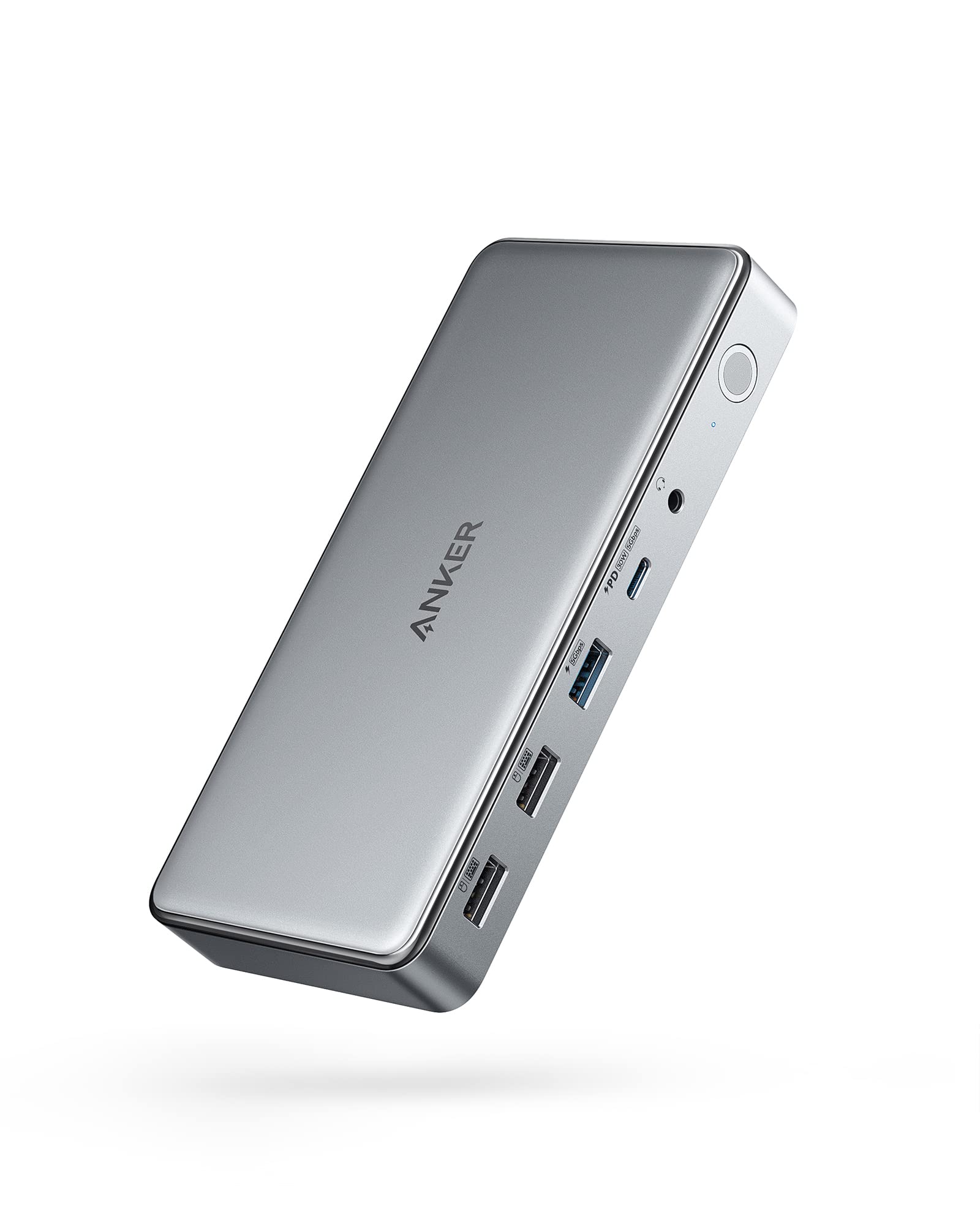 Anker 563 USB-C ドッキングステーション (10-in-1) 最大100W出力 MST機能 トリプルモニター USB PD 対応 M1 MacBook 4K対応 HDMIポート ディスプレイポート 1Gbps イーサネットポート 3.5mm