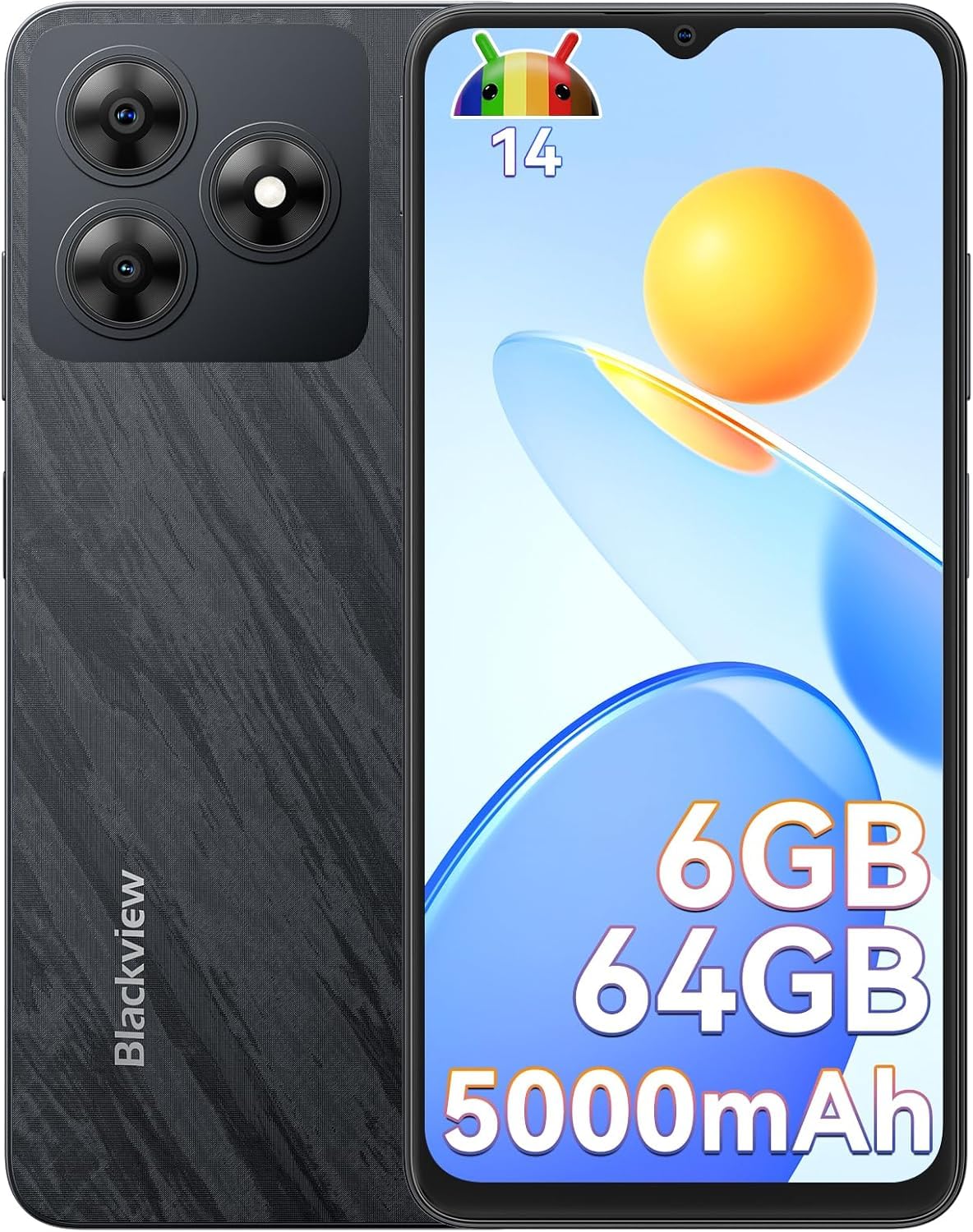 Blackview スマートフォン 6GB 64GB 本体 Android14 Amazon | Blackview Wave8 SIMフリー スマホ 本体 アンドロイド