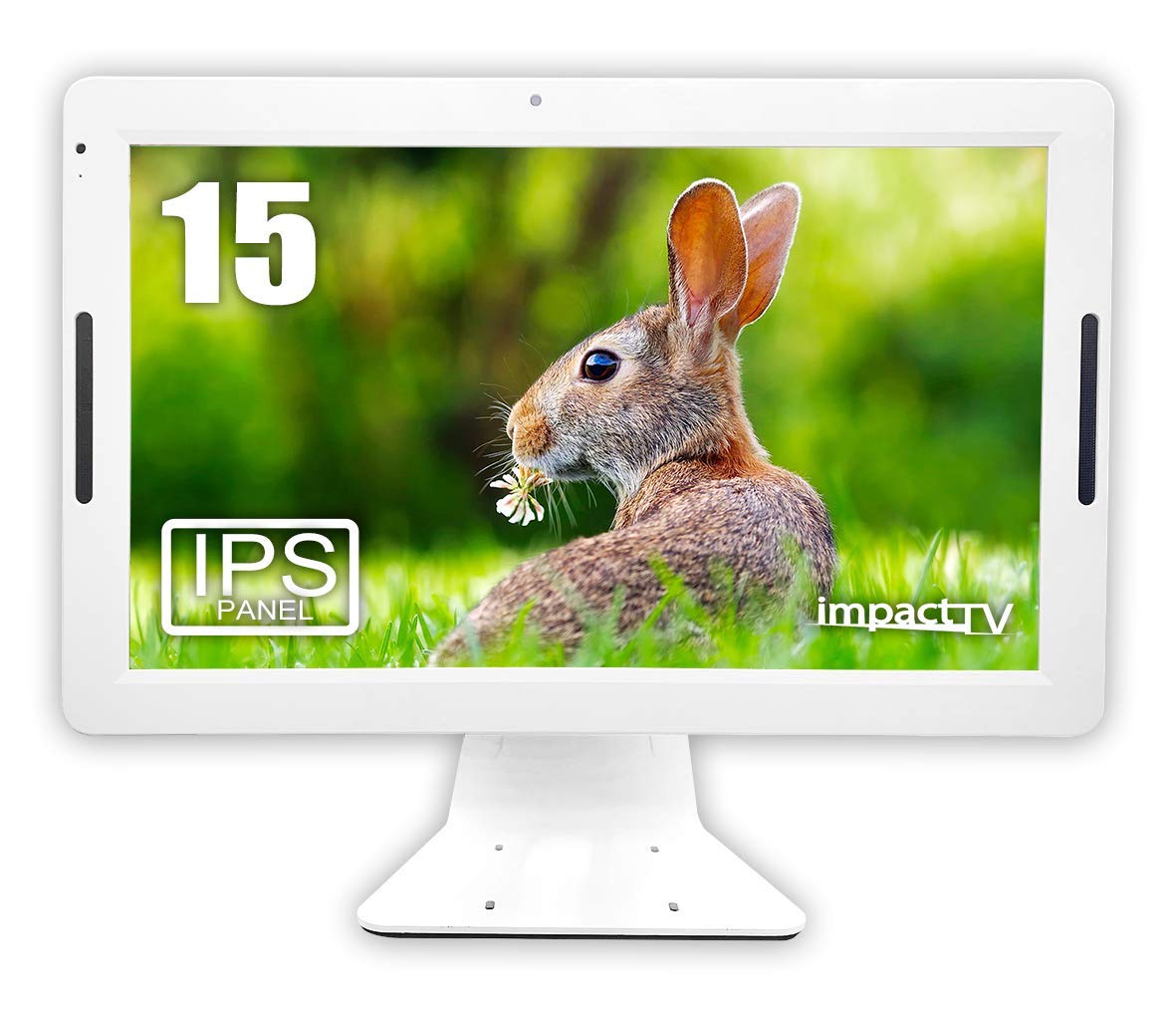 IVA15 15インチ 節電対応 人感センサー・メモリー内蔵型 電子POP 着脱スタンド・自立スタンド付き 店頭販促 ディスプレイ 業務用 屋内 デジタルサイネージ(15型,白)6ヶ月間無償メーカー保証 impactTV|生活応援ショップ 店