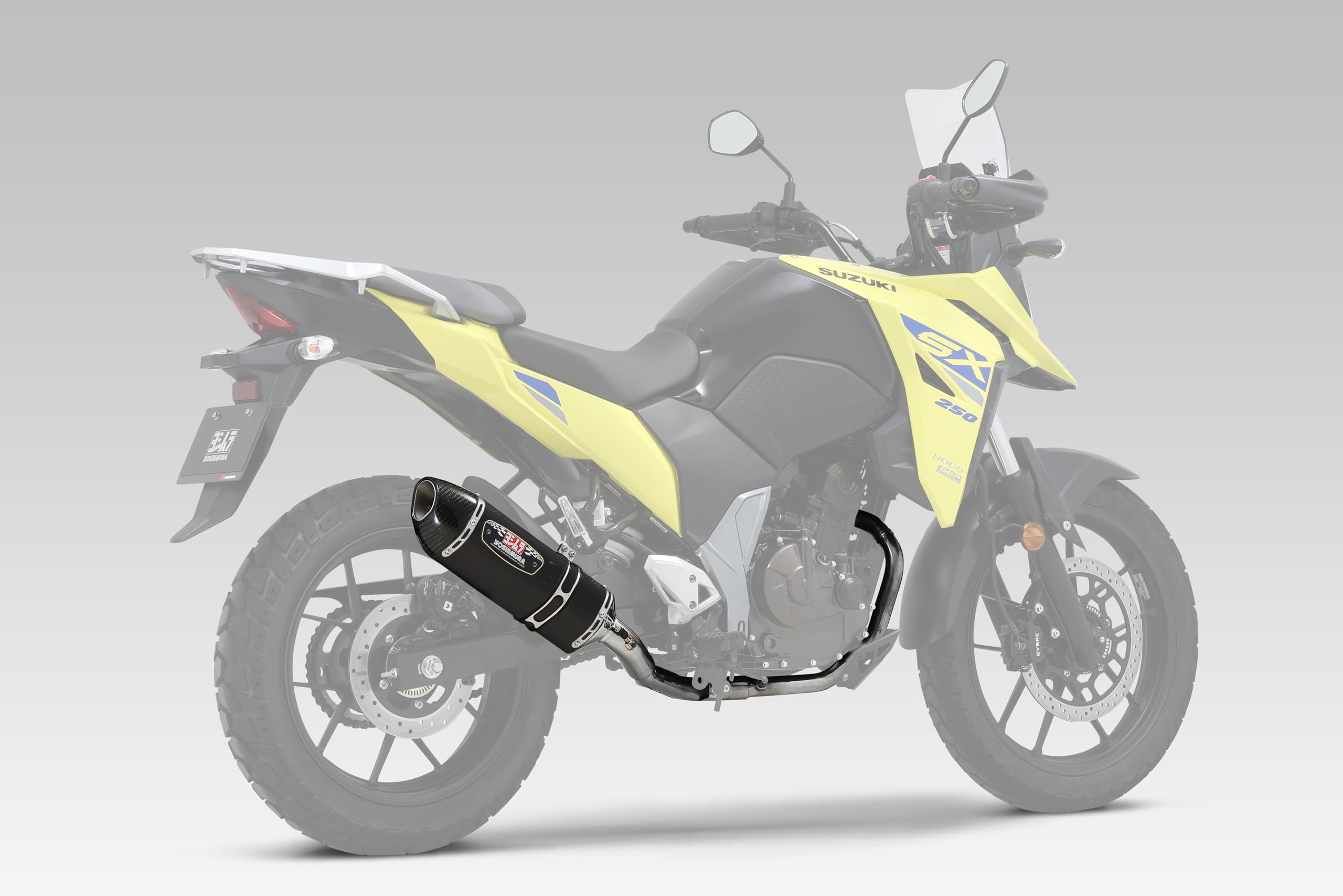 ヨシムラ フルエキゾースト GIXXER250(23)、GIXXER SF250(23)、V-STROM250SX(23) 機械曲 R-77S サイクロン EXPORT SPEC 政府認証 メタルマジック カーボンエンド YOSHIMURA 110A-12|生活応援ショップ 店