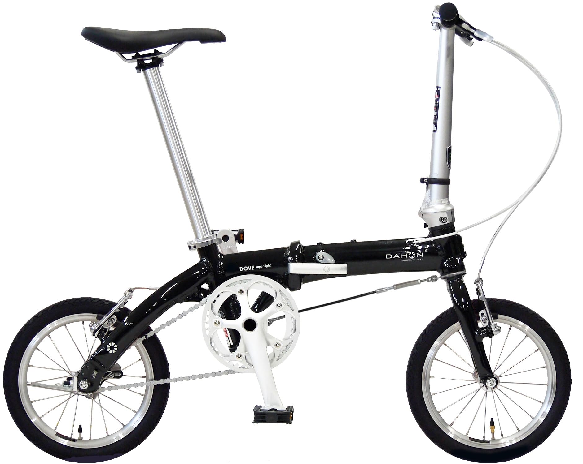 DAHON INTERNATIONAL (ダホンインターナショナル) Dove super light(ダヴスーパーライト) フォールディングバイク 14インチ アルミフレーム Coal Black｜生活応援ショップ　店