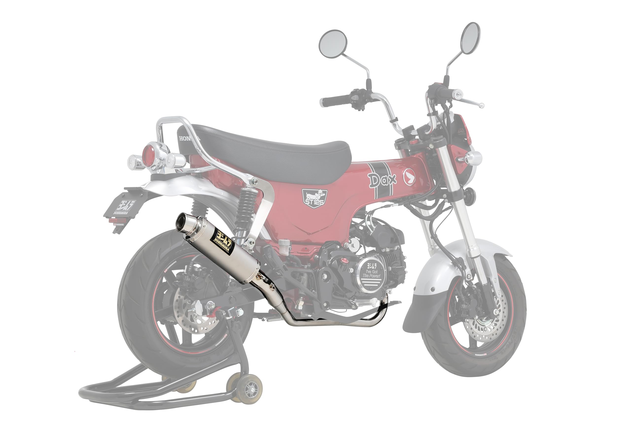 ヨシムラ フルエキゾースト ダックス125 (23) 機械曲 GP-MAGNUMサイクロン TYPE-DOWN EXPORT SPEC 政府認証 サテンフィニッシュ YOSHIMURA 110A-45H-5X30