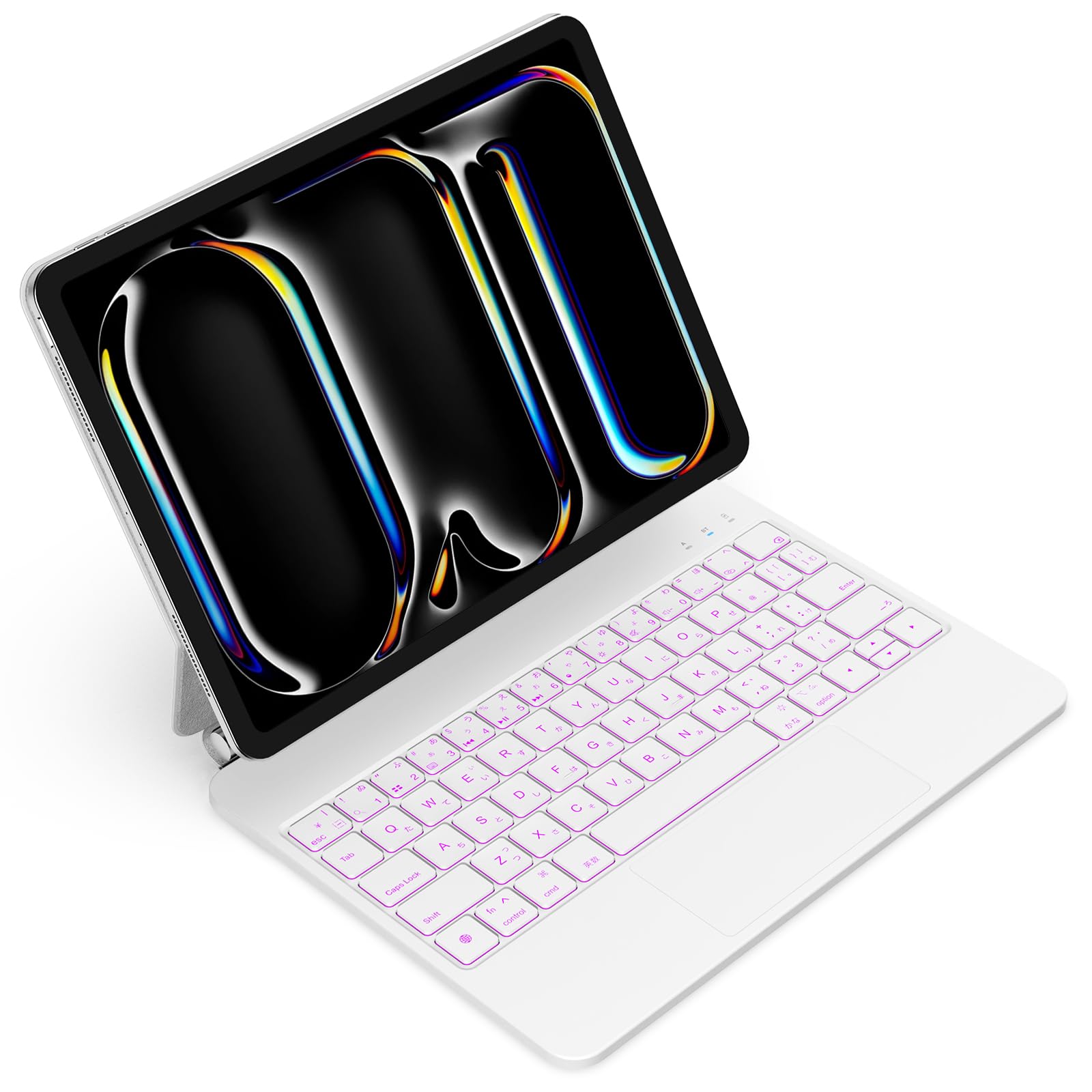 WOTOWEL iPadマジックキーボード iPad Pro 11 インチ(M4/M5) モデル番号(A2836 A2837 A3006/A3357 A3358 A3359)日本語配列 高精度トラックパッド付き ショートカットキー配列 iPadキーボード付