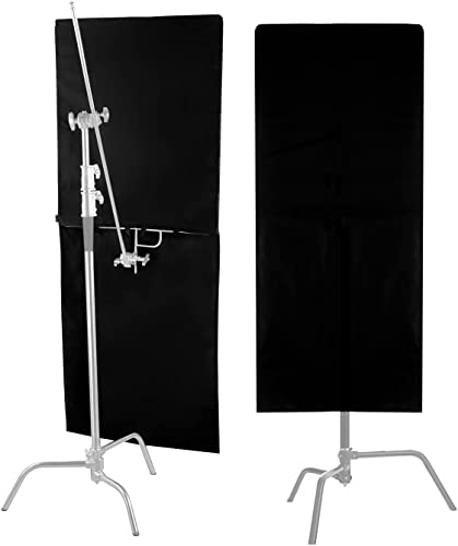 Selens フラッグパネル 75cm x 90cm ステンレス製 レフ板 サンスクリム反射板 撮影用フラック 折りたたみ式 取り外し快速 スタジオ撮影 写真照明反射器 広告 インタビュー ビデオ撮影 人物撮影など対応