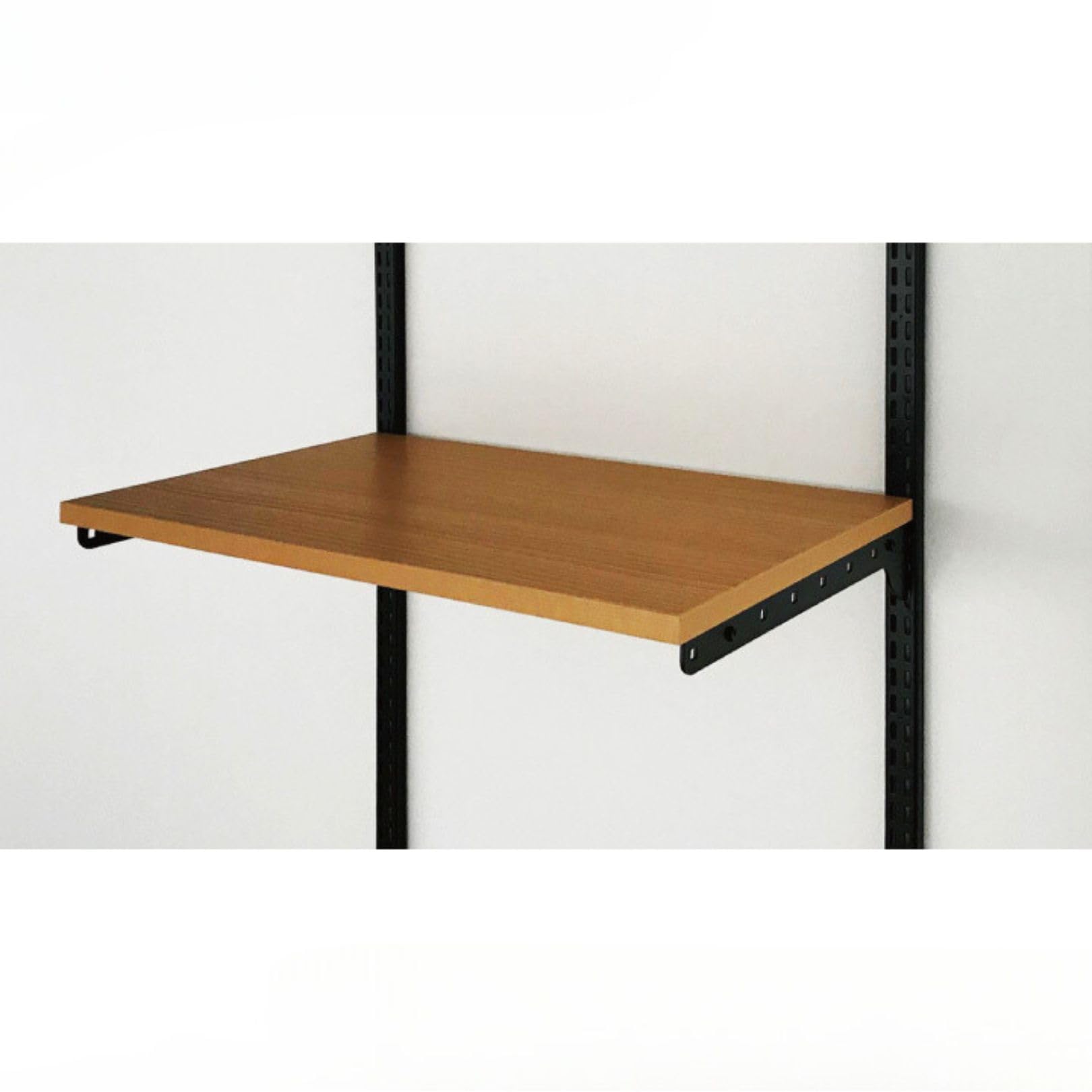 藤山(FUJIYAMA) Fitrack(フィットラック) 収納セレクトパーツ TSセット (木棚セット) ブラック 幅90cm×奥行40cm おしゃれ シンプル スリット クローゼット 玄関 押入れ 空間 壁面 可動棚 支柱 整理 部品 TS9040M1