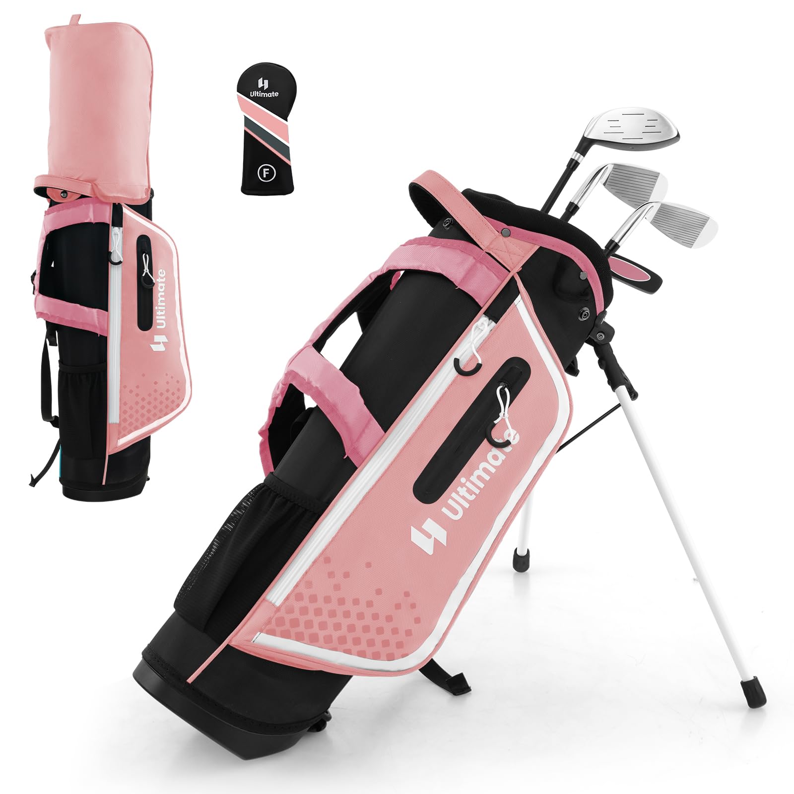 with on キッズゴルフクラブセット　美品　［初心者入門］ IGNIO（イグニオ） クラブセット お手軽セットジュニア 9〜11才用 身長