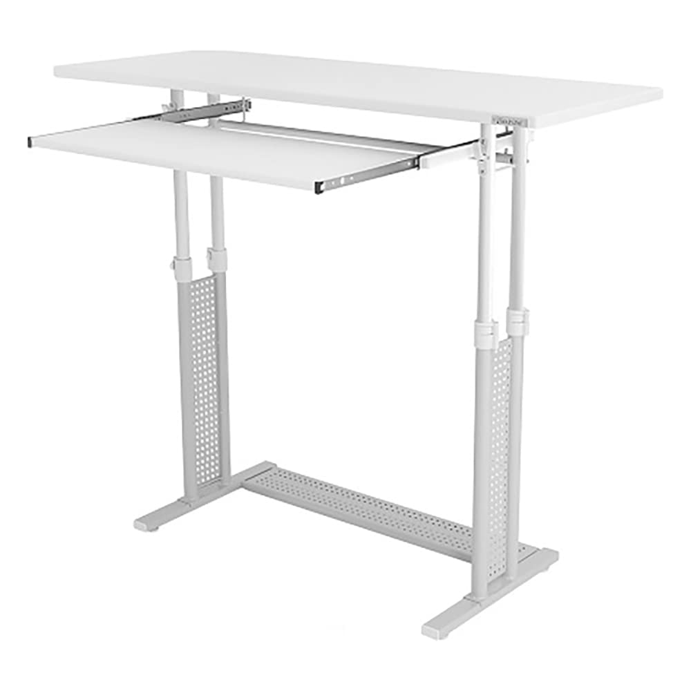Bauhutte (バウヒュッテ) 昇降式 スタンディングデスク ホワイト (幅120cm×奥行45cm) BHD-1200H-WH