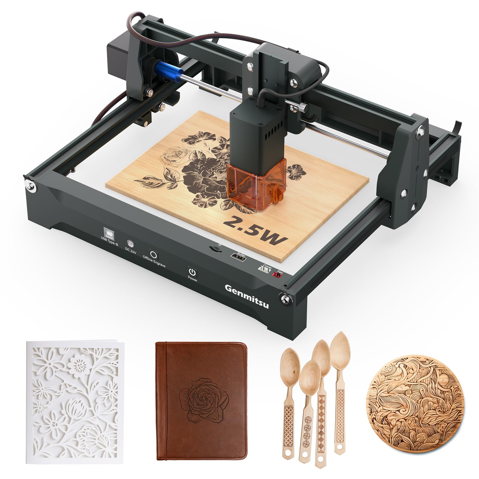 楽天市場】Genmitsu レーザー彫刻機 Kortek 10W ±0.01mm 高精度