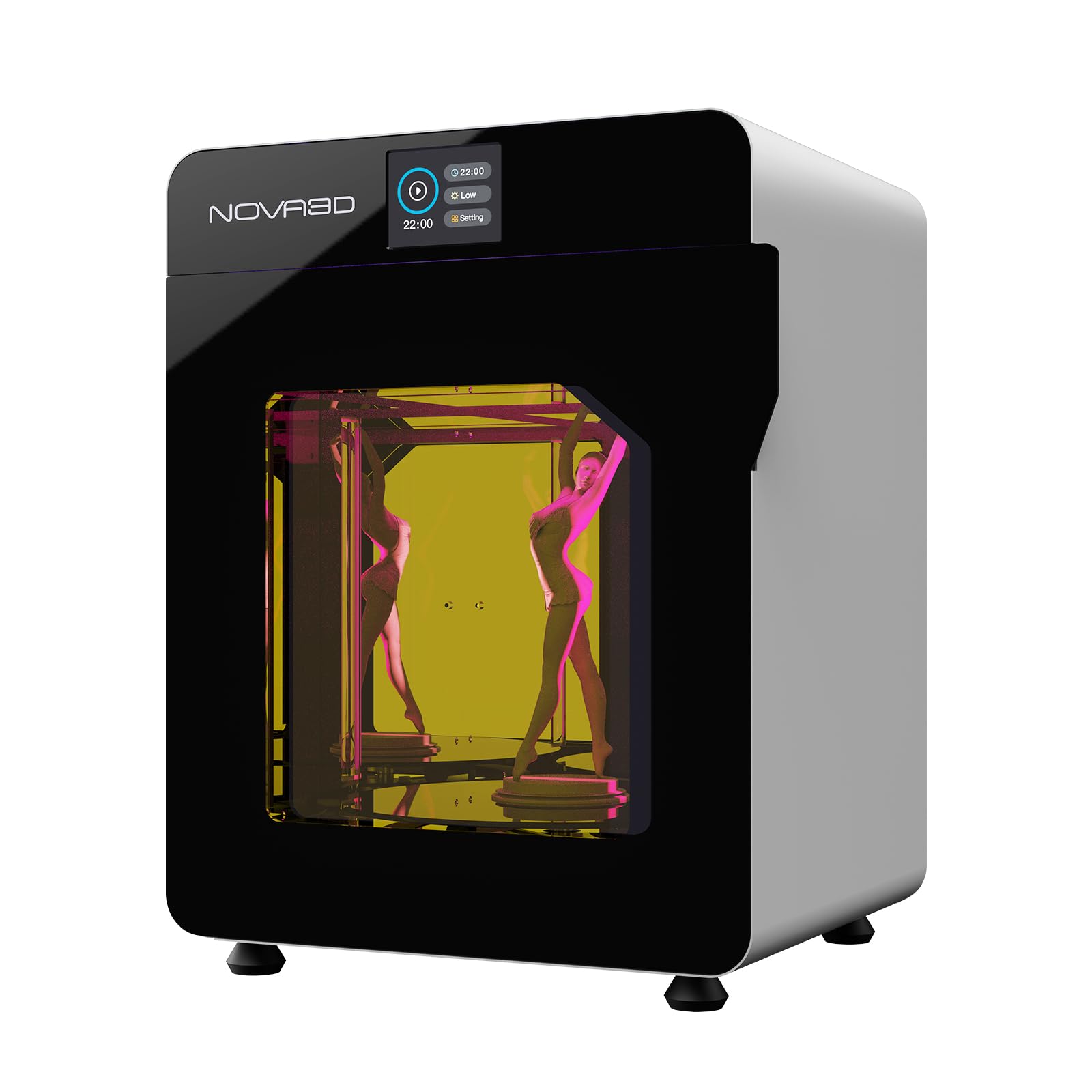 NOVA3D FastCure2 SE 二次硬化機 超大硬化サイズ250*200*260mm 波長365nm-405nm 2.8インチタッチパネル+24個のUVライト付き ハイパワー 高速硬化 後処理用 プロ