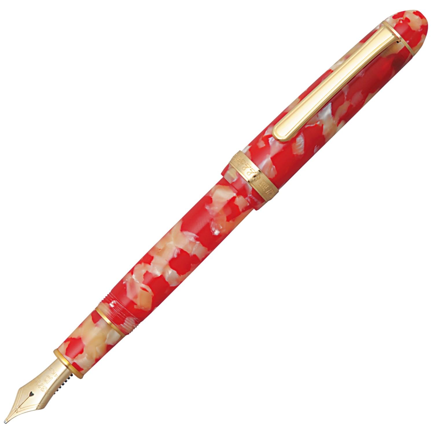 プラチナ万年筆 万年筆 セルロイド 太字 キンギョ PTB-35000#24-4|生活応援ショップ 店