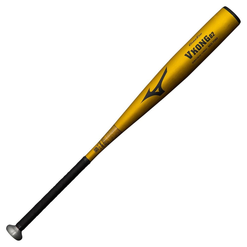 ミズノ MIZUNO 中学硬式用 グローバルエリート Vコング02(金属製) 野球 硬式 バット GE VKONG 23SS(1CJMH618) 50ゴールド 82cm