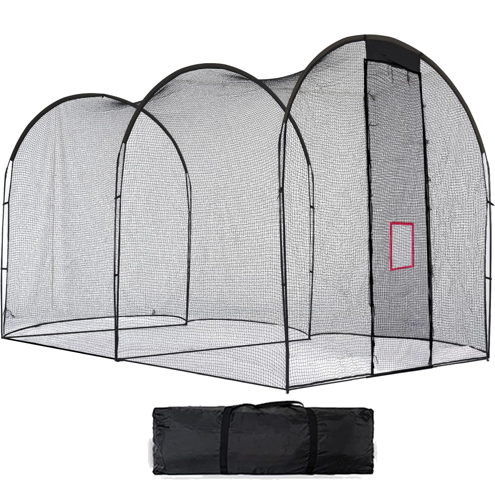 野球バッティングゲージ 防球フェンス 防球ネット 野球練習用ネット 5x3x3m 硬式/軟式対応