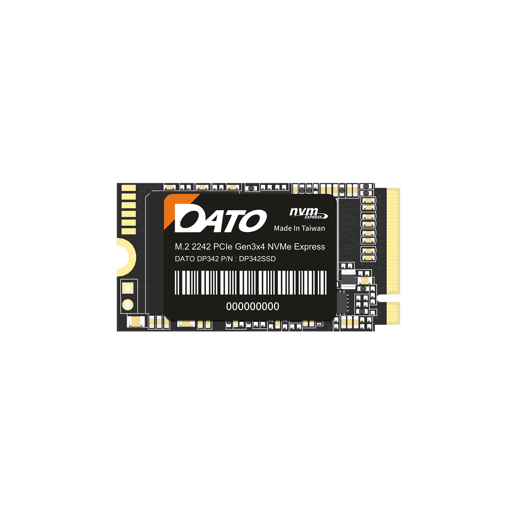 DATOダト 内蔵 SSD 512GB M.2 2242 PCIe Gen3 x 4 NVMe, 内蔵ソリッドステートドライブ, 最大2500 1700 MBs, ノートパソコン タブレット - DP342