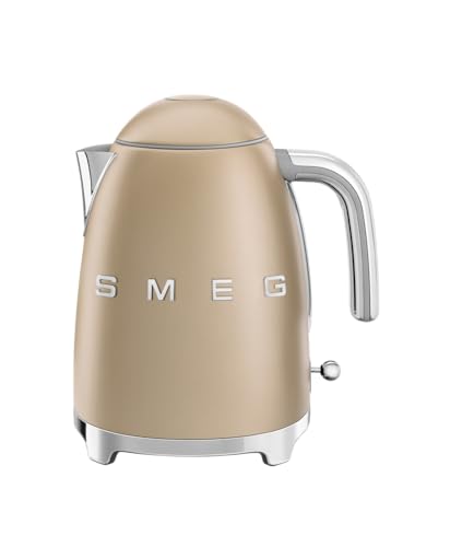 【日本正規品】SMEG スメッグ 電気ケトル (1.7L) (シャンパンマット)