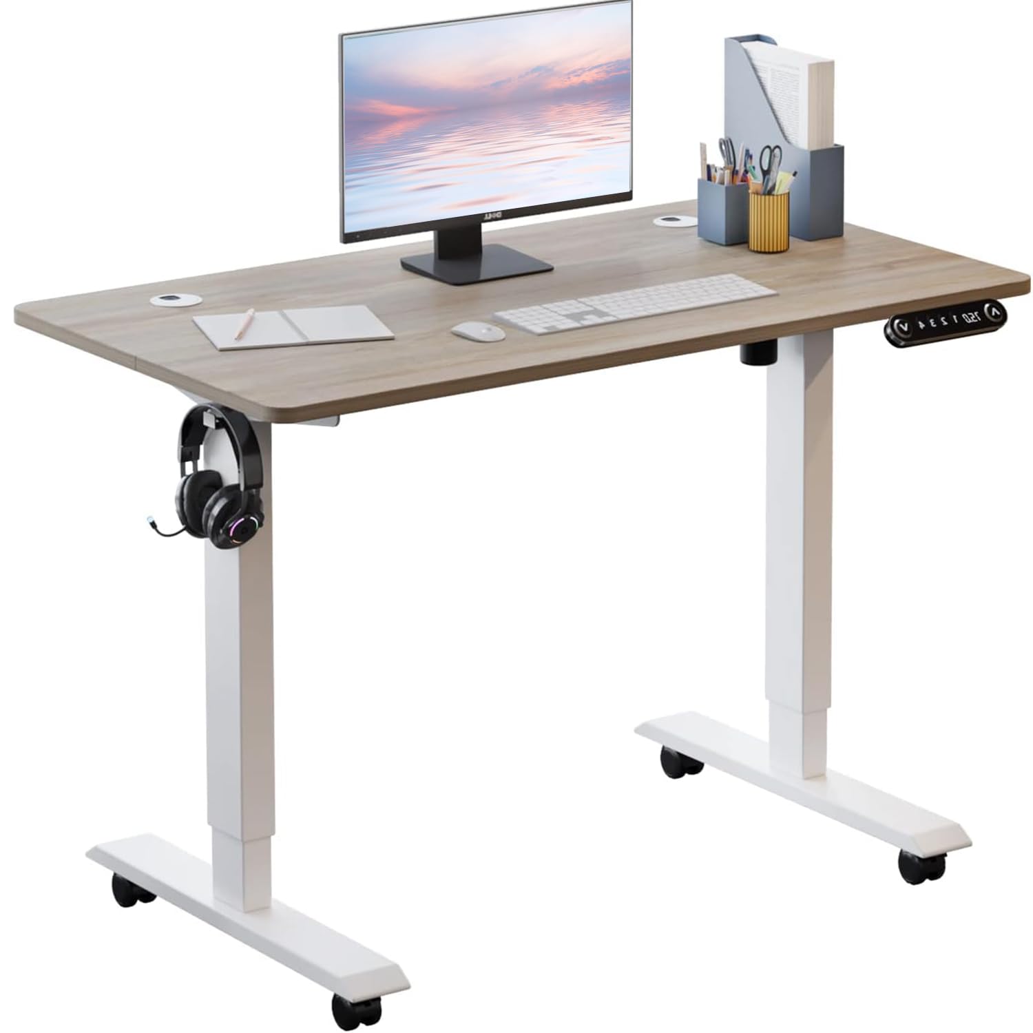 Anovara 昇降式木製デスク 120cm Amazon | Anovara 昇降デスク 電動 昇降式デスク 電動昇降デスク