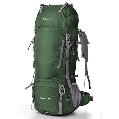 マウンテントップ(Mountaintop)バックパック 80L 登山 リュック 大容量 登山用 バッグ 大型 サック キャンプ ハイキング 防災 旅行 軽量 防水 レインカバー付き