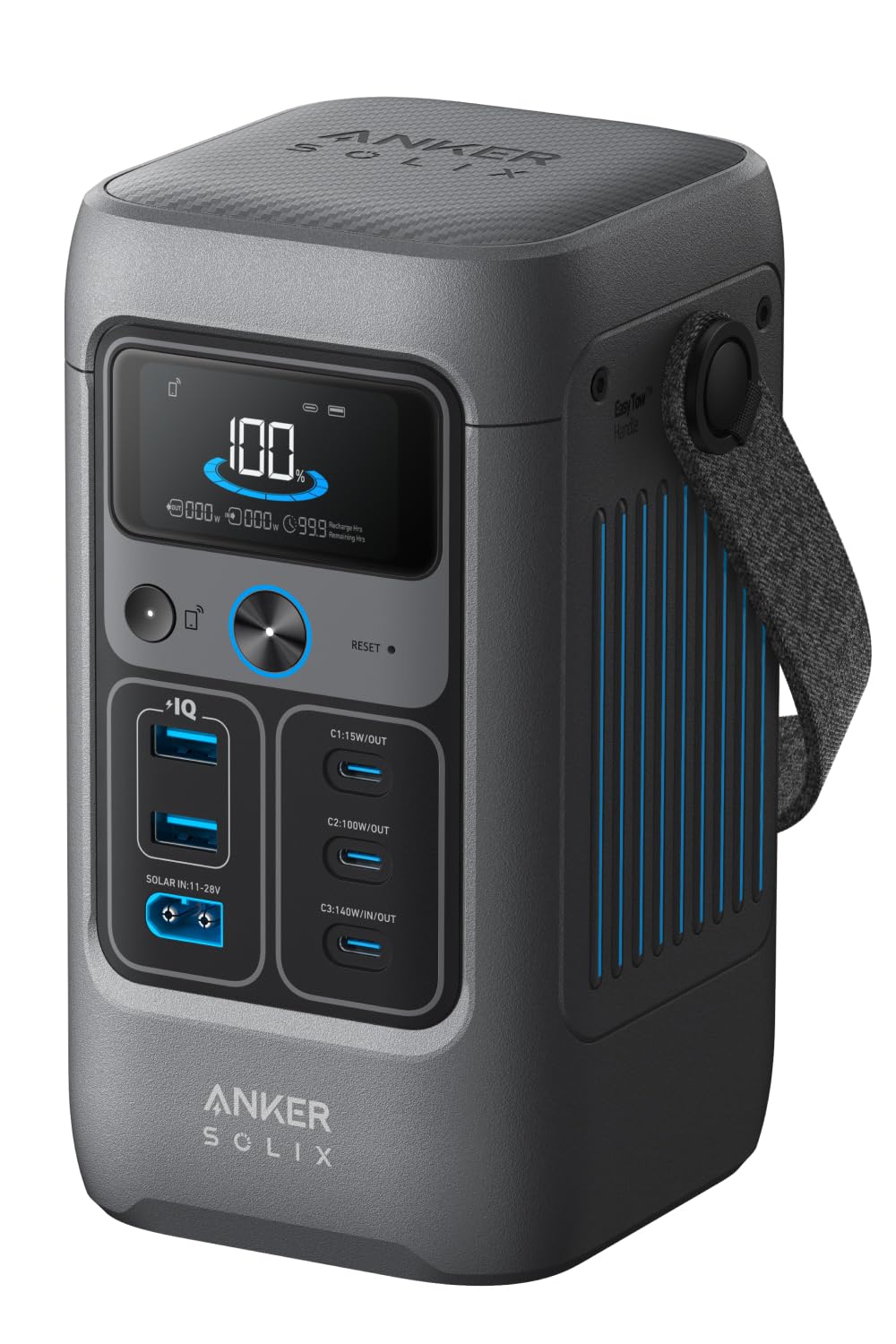 ・・・・・ ・・・・・ ・・・・ ・・ Portable Power Station ポータブル電源 192Wh 小型 軽量1.9Kg ストラップ付き 1.7時間満充電 合計最大出力200W USB-C 5ポート(ACポート非搭載) アプリ遠隔操作 リン酸
