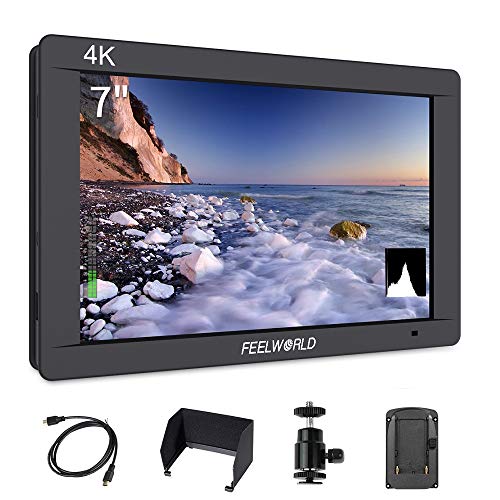 FEELWORLD FW703 ビデオカメラ用モニター 7インチ超薄型 HD 1920x1200 3G-SDI 4K HDMI 出力/入力 日本語設定 オンカメラ フィールドモニター 一眼レフ ディスプレイ カメラ撮影確認用