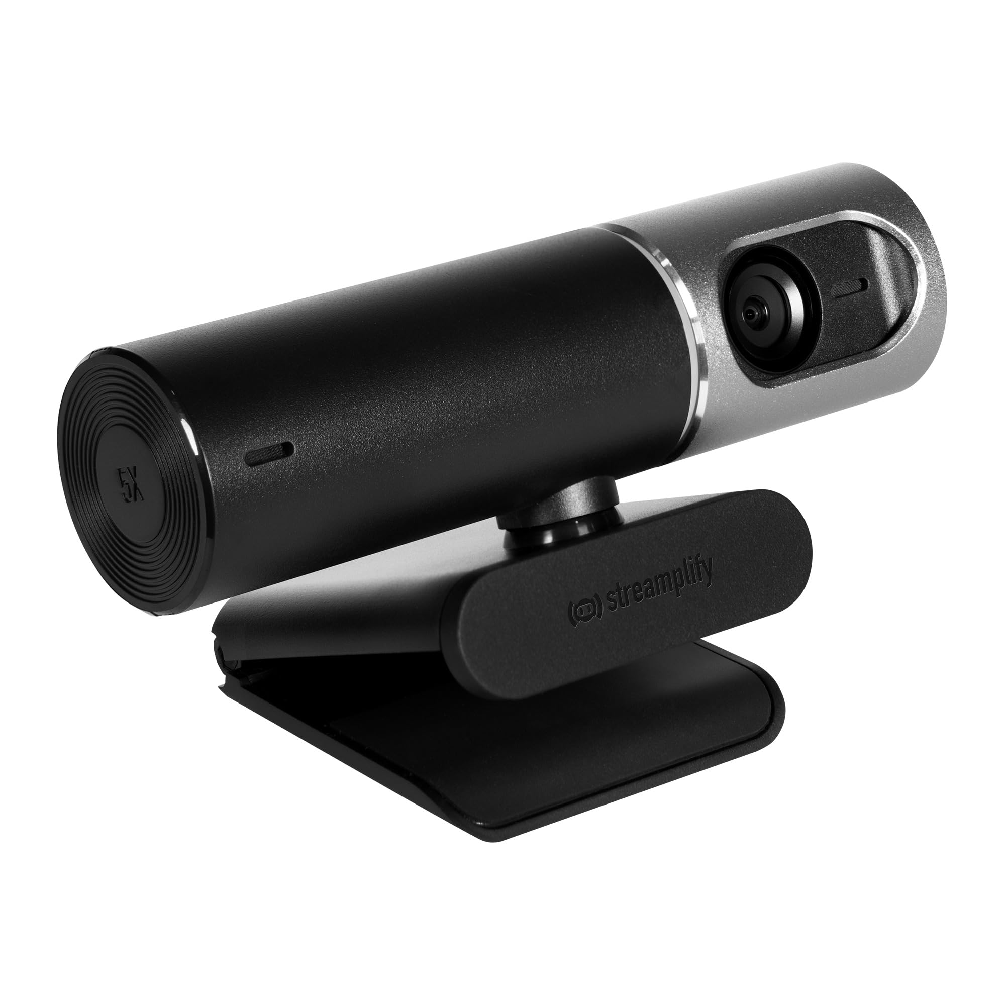 Streamplify ストリームプリファイ webカメラ CAM Pro 4K UHD 30FPS 視野角105° 850万画素 CMOSセンサー搭載 5倍デジタルズーム 回転式プライバシーシャッター 三脚 スタンド 付属 本体360°回転 スイーベル
